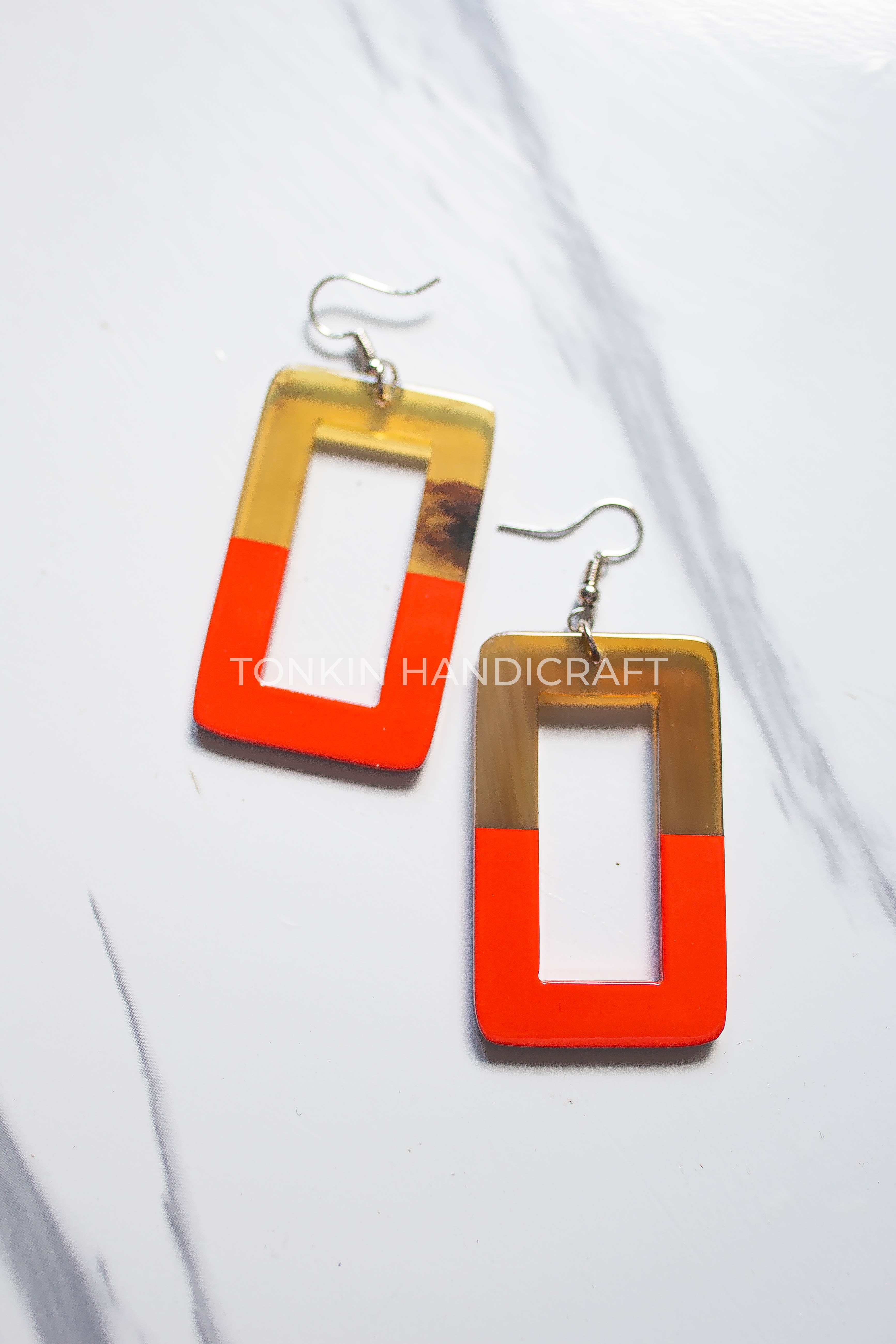 Hoa Buffalo Horn Earrings