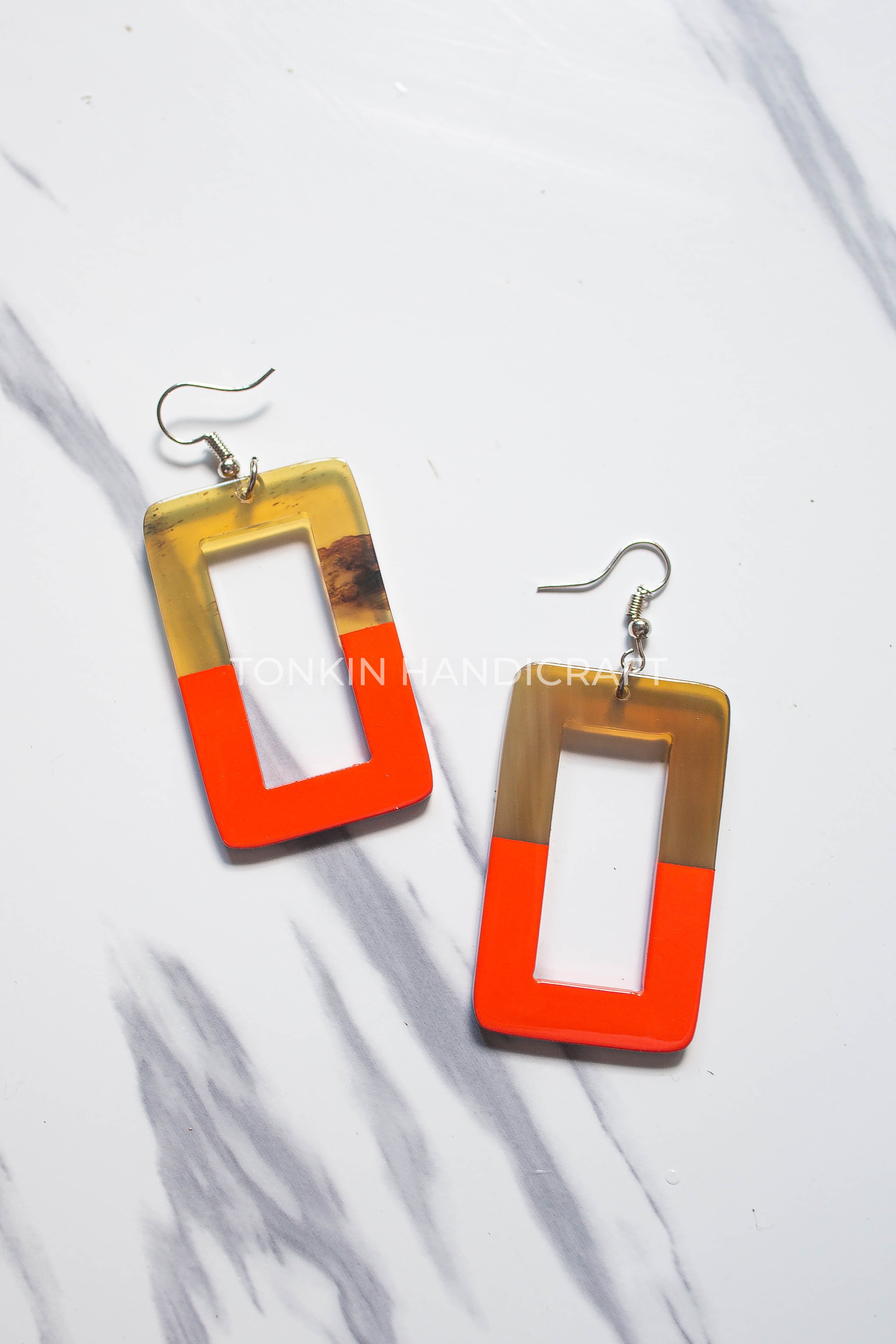 Hoa Buffalo Horn Earrings