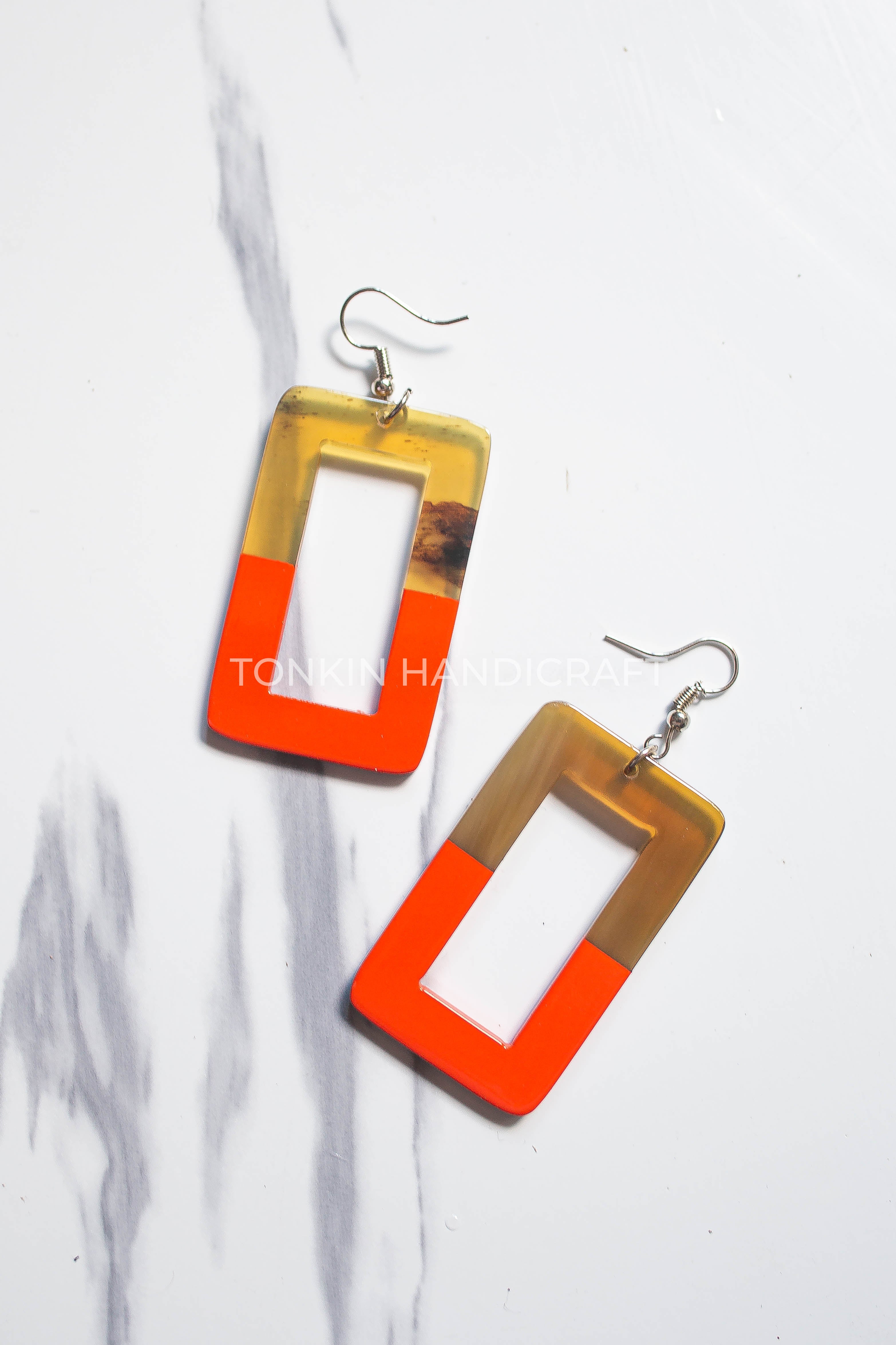 Hoa Buffalo Horn Earrings