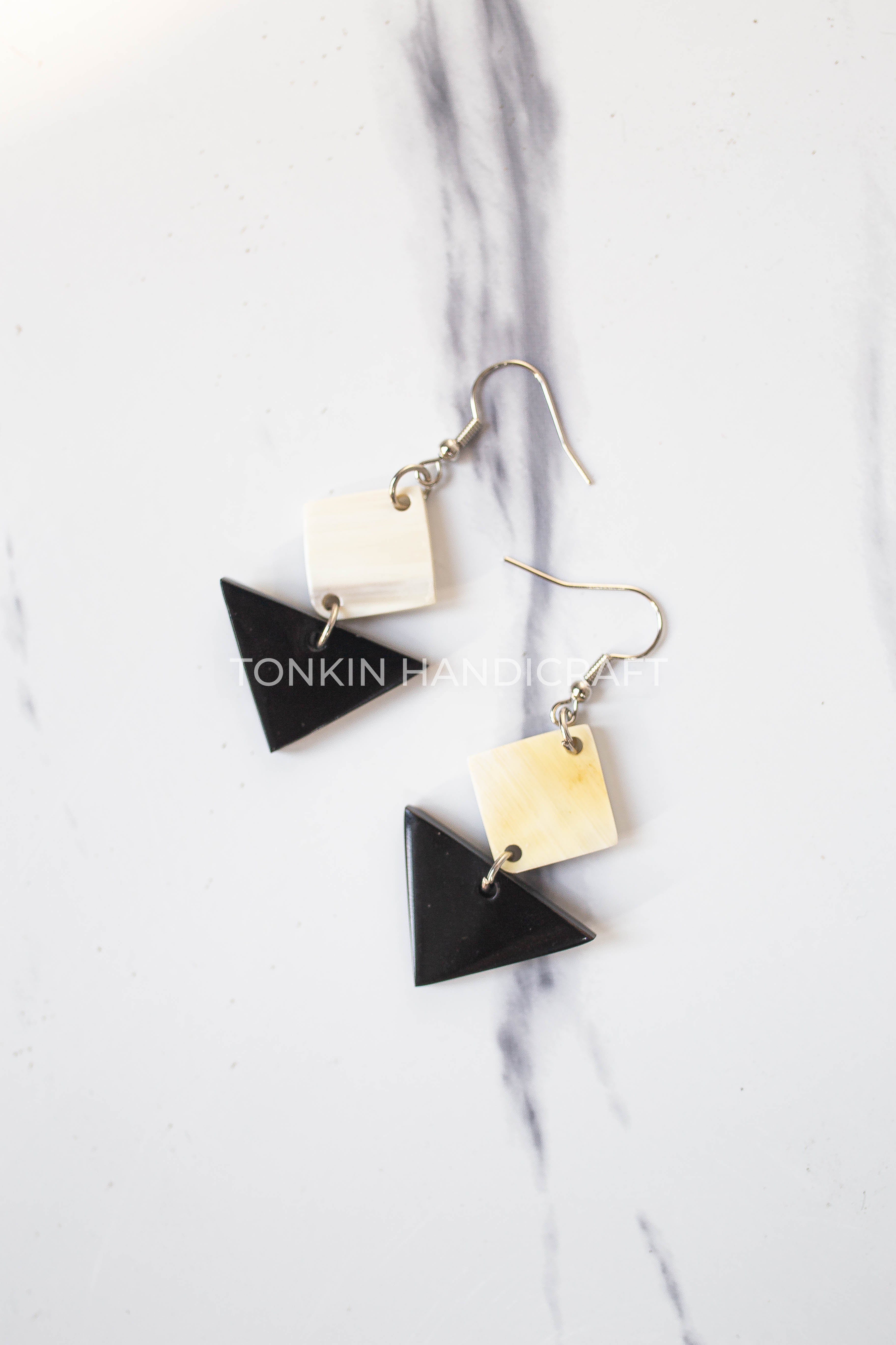 Kim Buffalo Horn Earrings