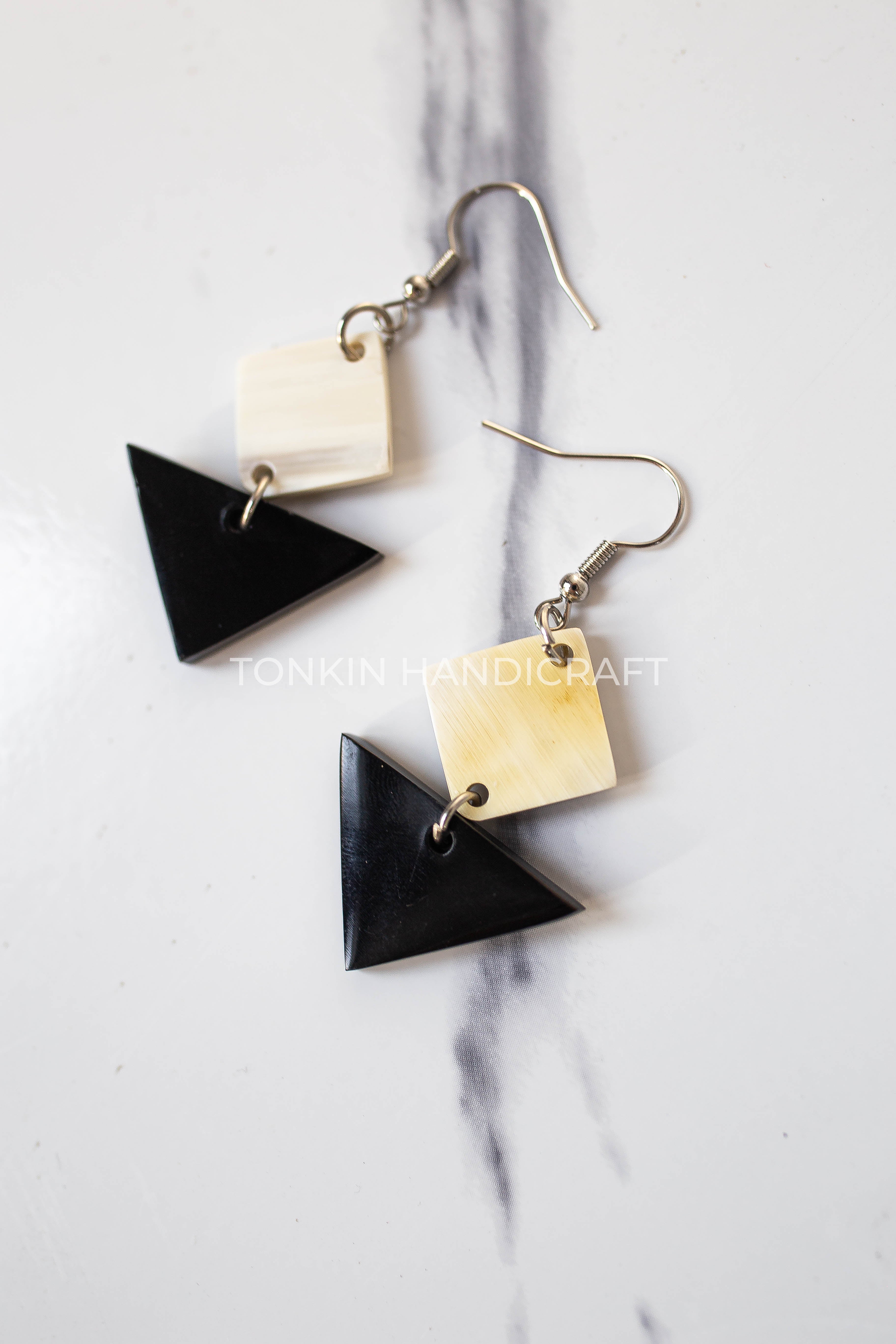 Kim Buffalo Horn Earrings