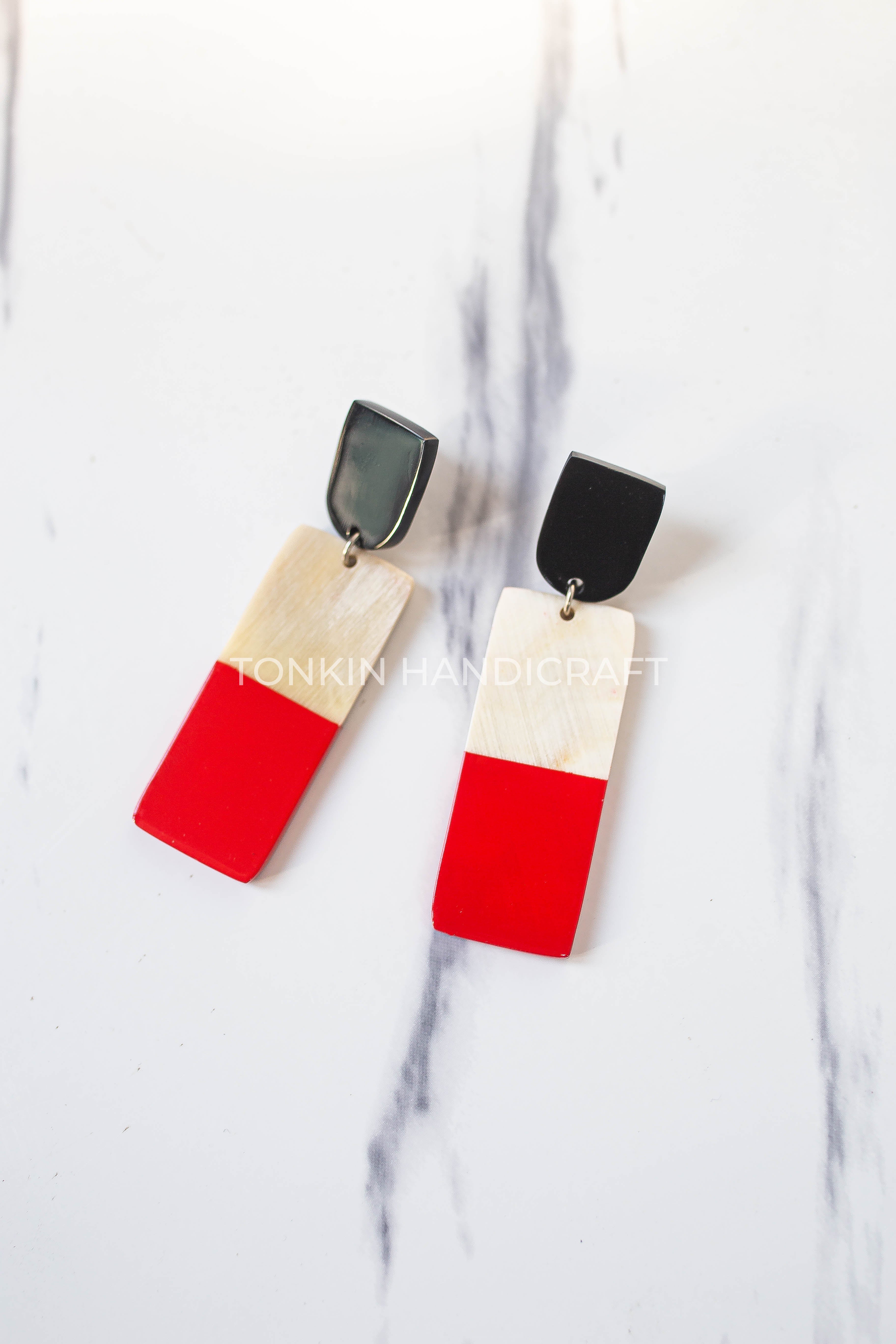 Thien Buffalo Horn Earrings