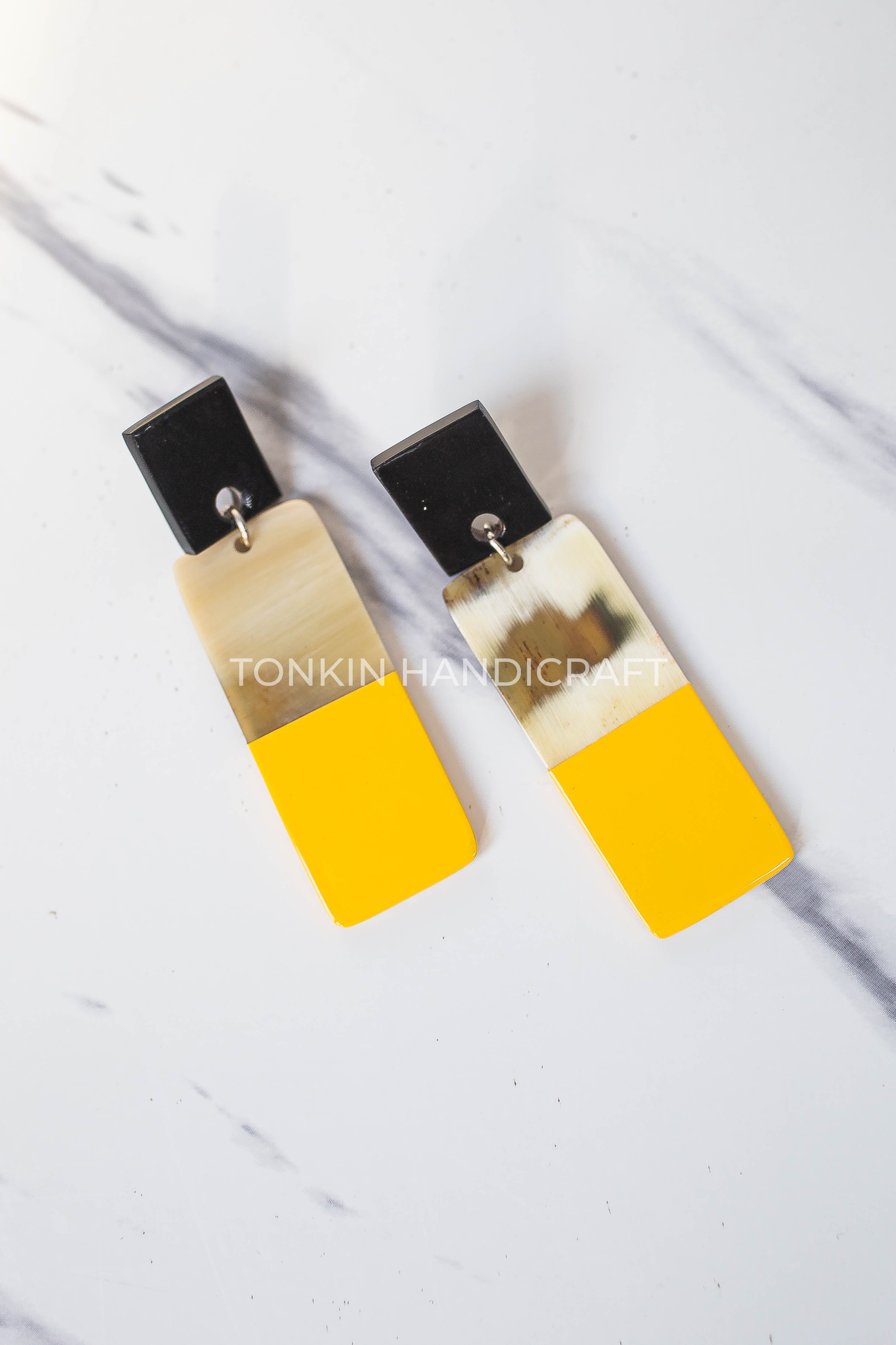 Thien Buffalo Horn Earrings