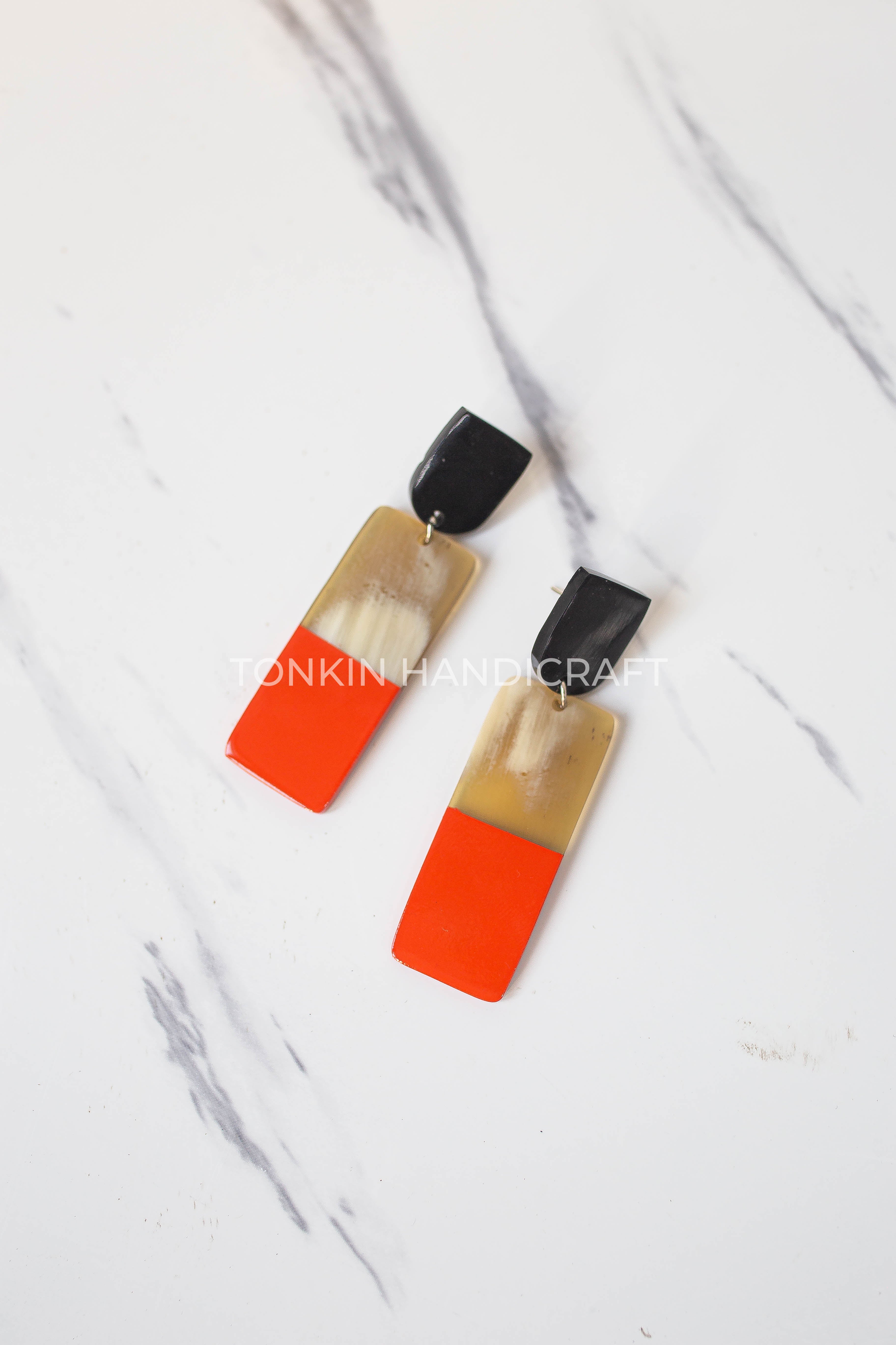 Thien Buffalo Horn Earrings