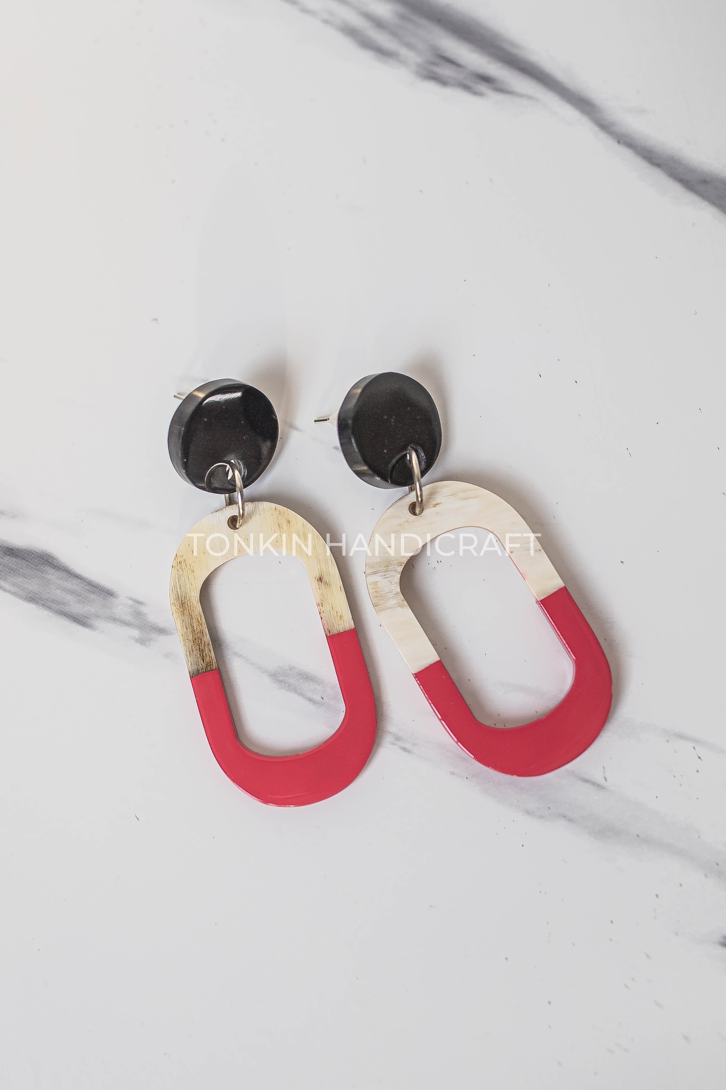 Tuyen Buffalo Horn Earrings