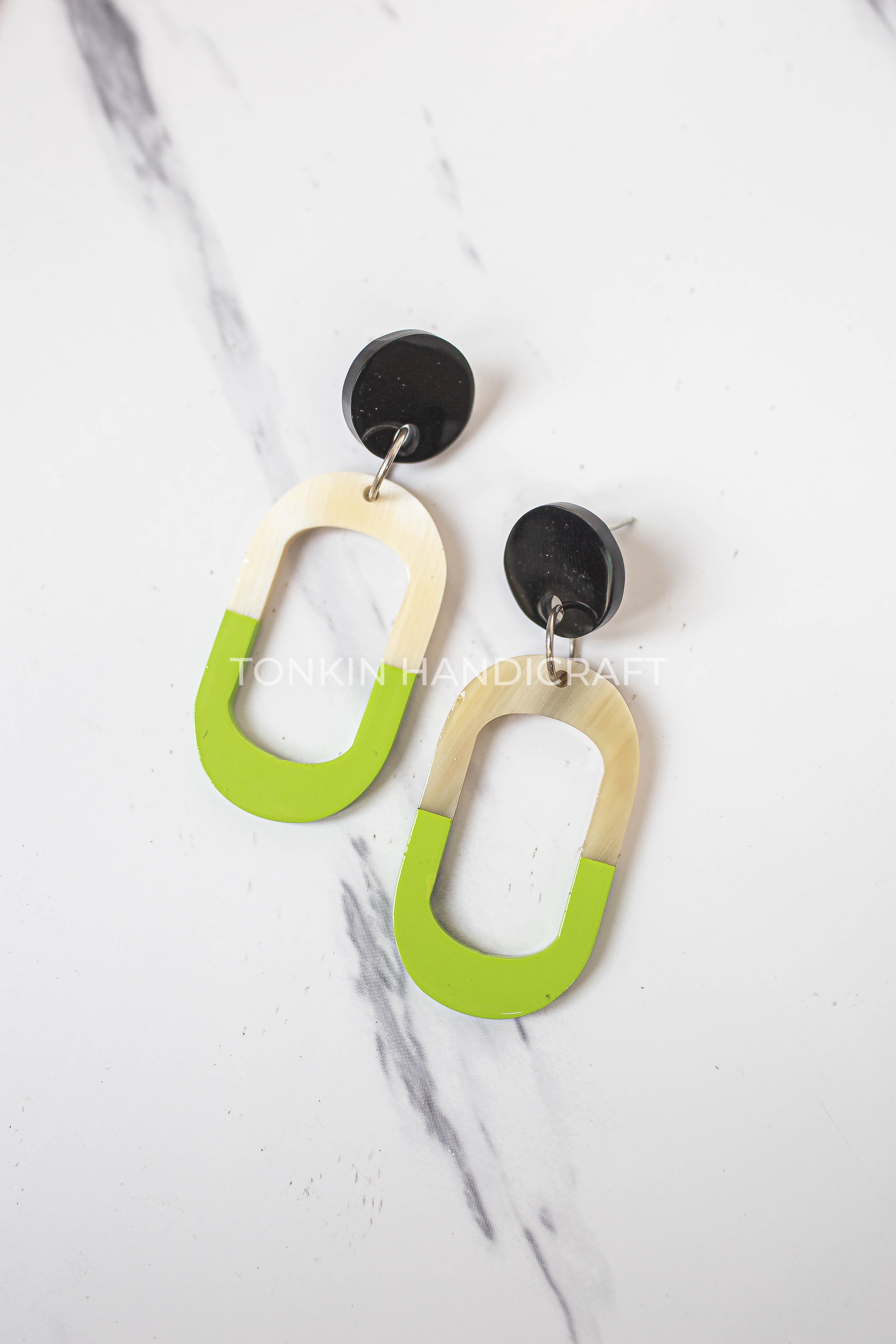 Tuyen Buffalo Horn Earrings