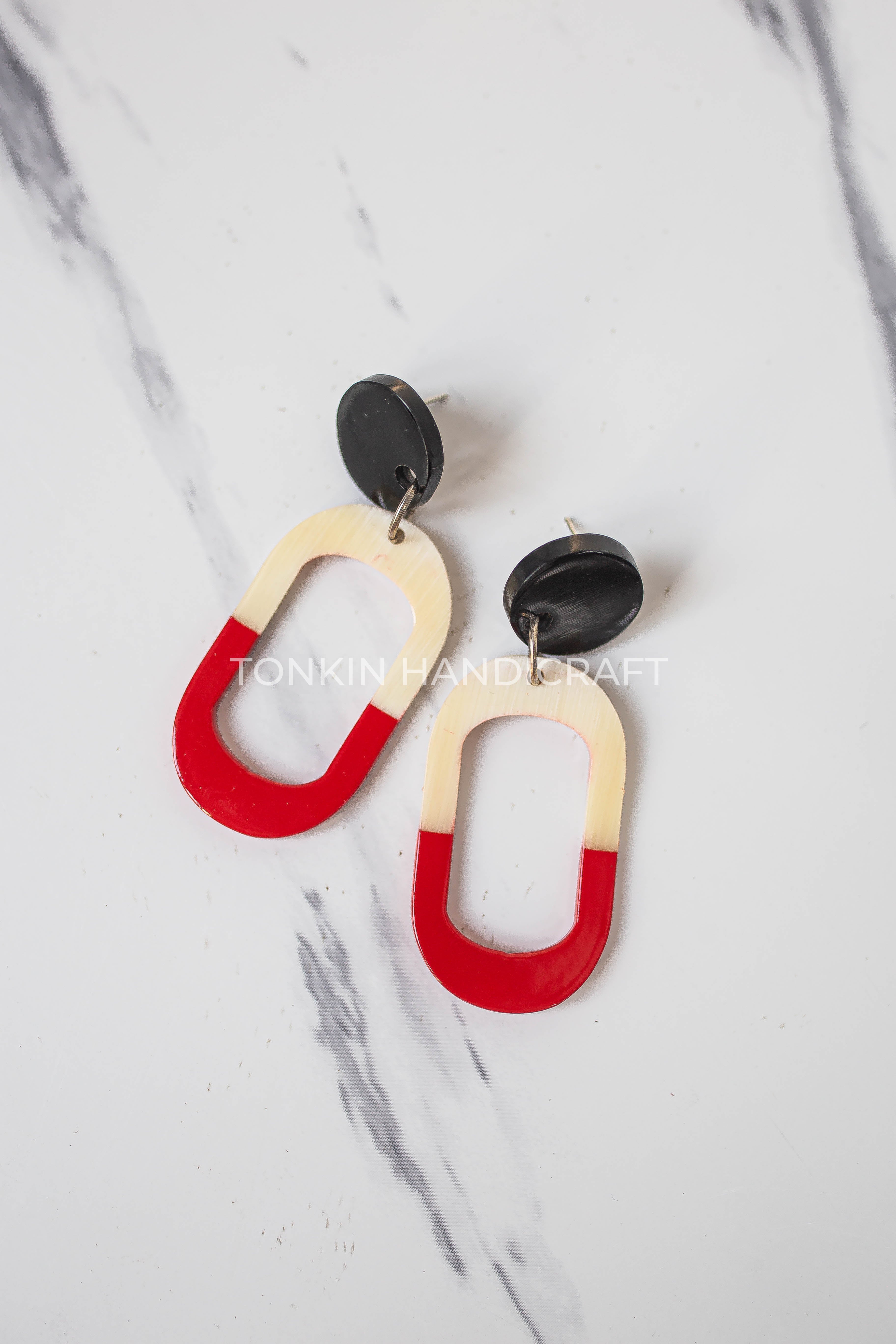 Tuyen Buffalo Horn Earrings