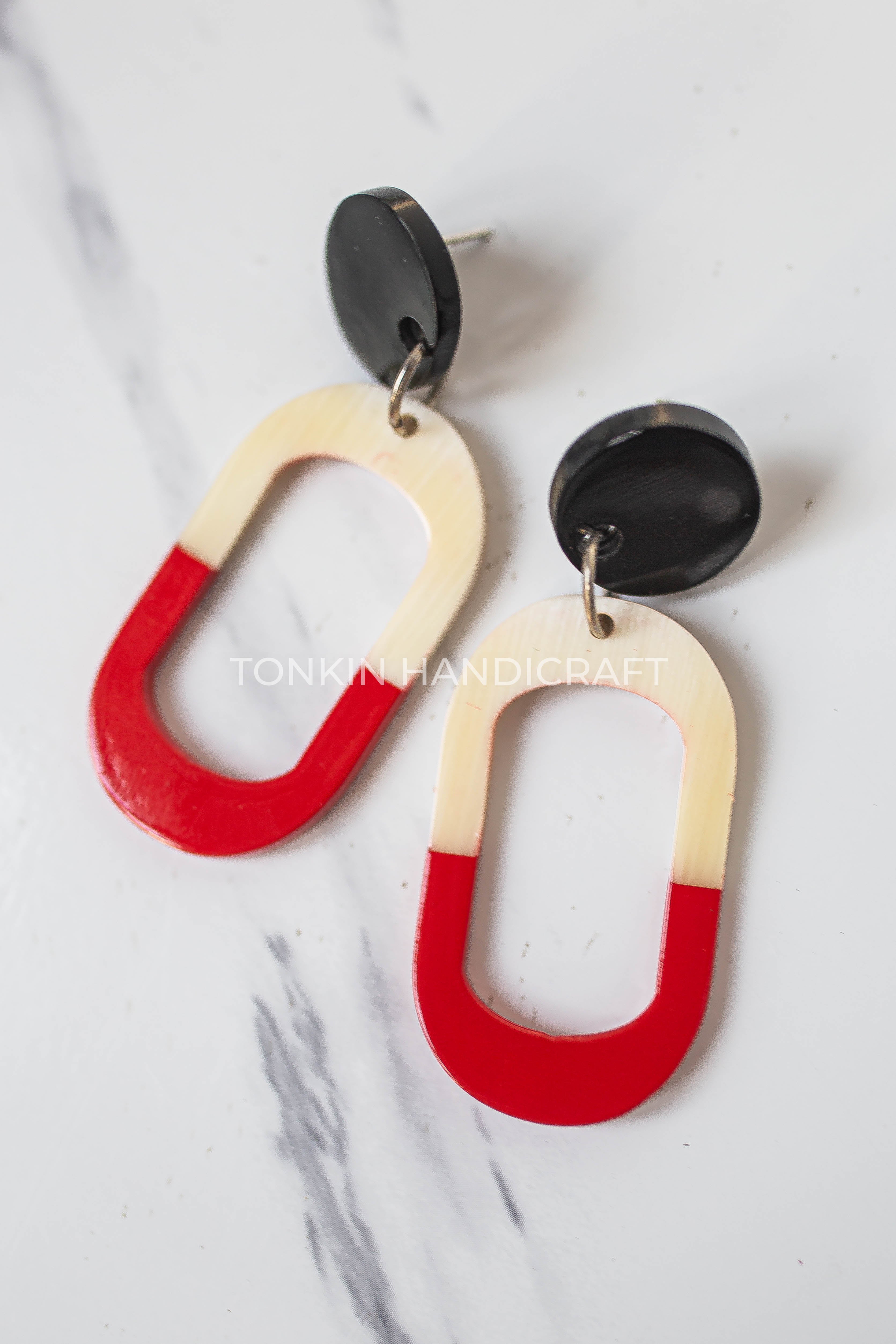 Tuyen Buffalo Horn Earrings