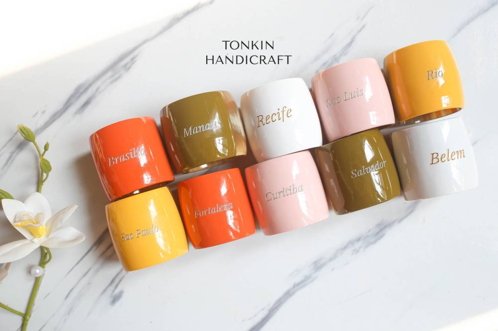 Lacquer Horn Long Napkin Ring