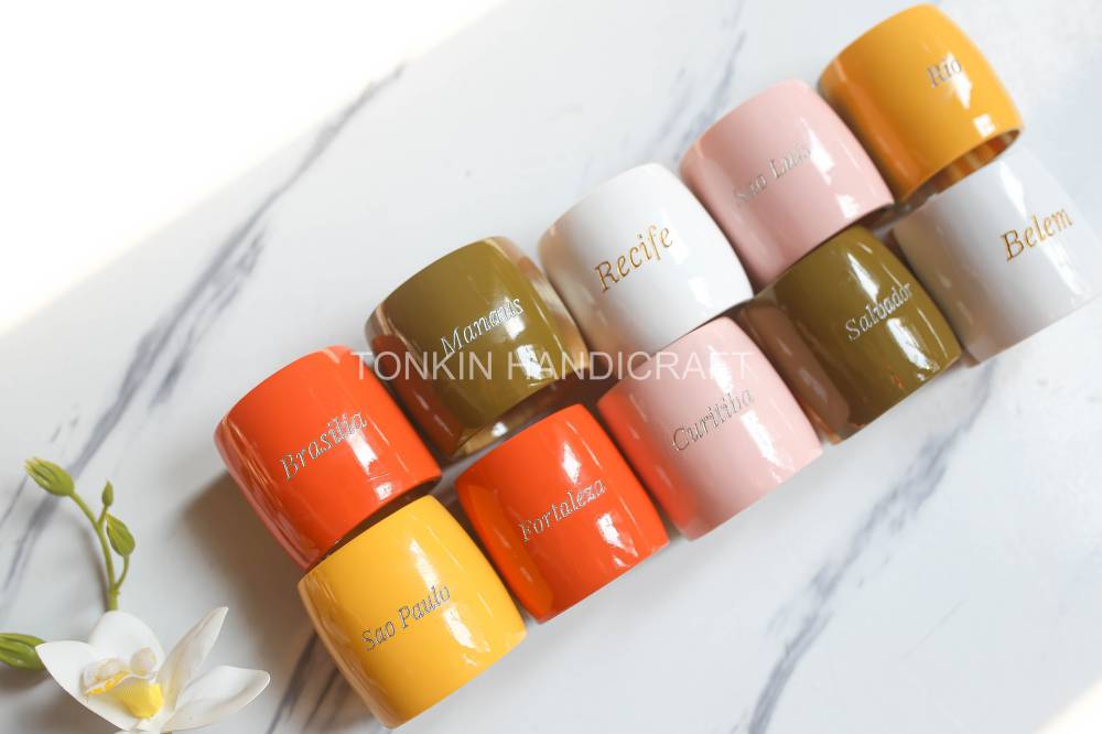 Lacquer Horn Long Napkin Ring