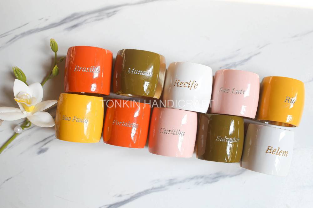 Lacquer Horn Long Napkin Ring