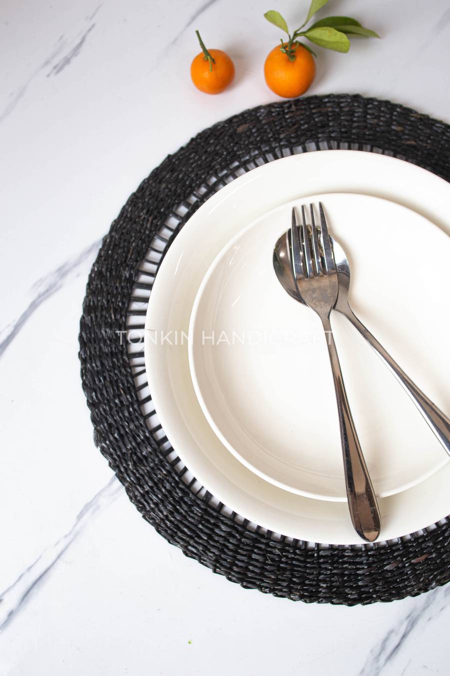 [Custom Order] 60pcs Black Seagrass Placemats