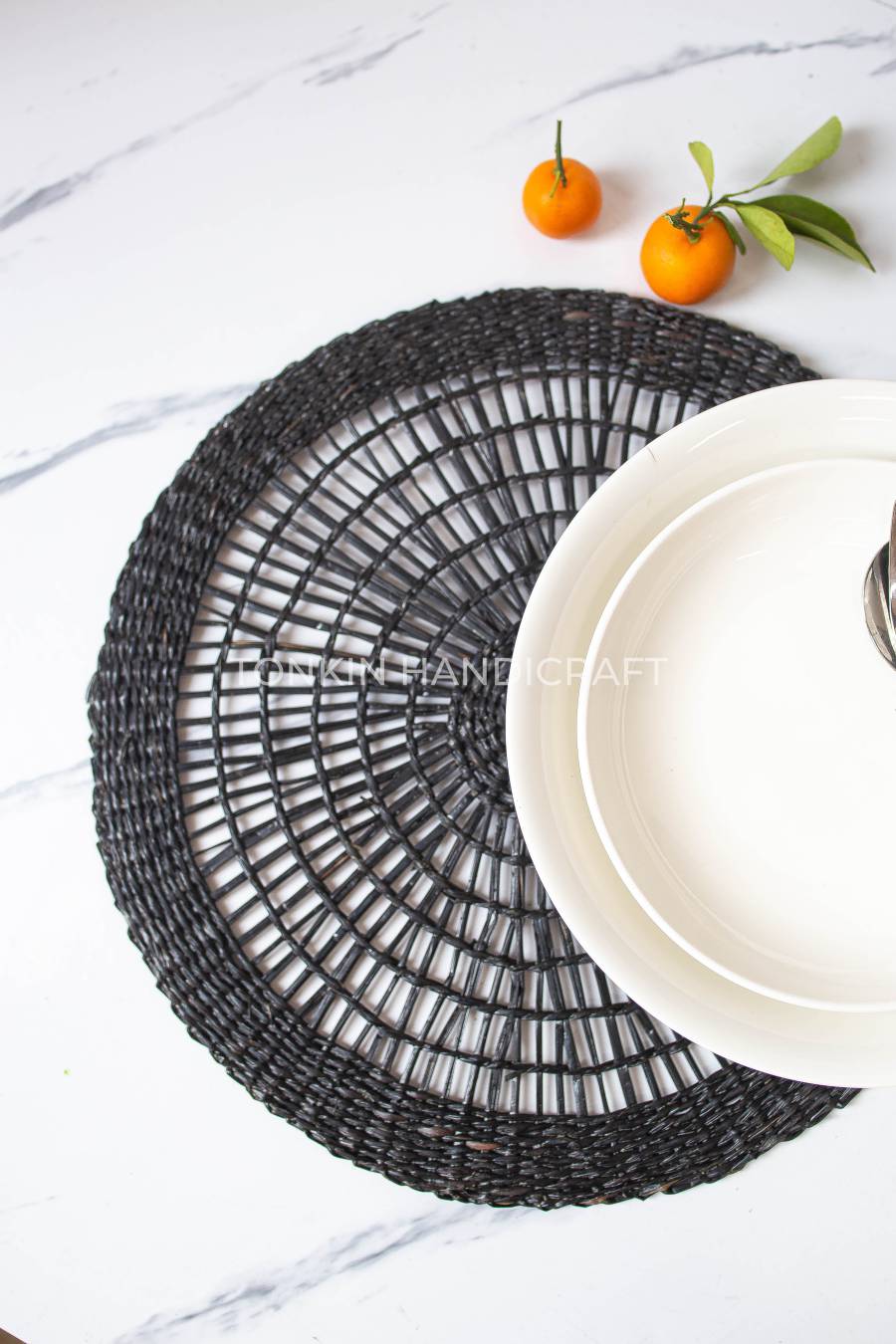 [Custom Order] 60pcs Black Seagrass Placemats