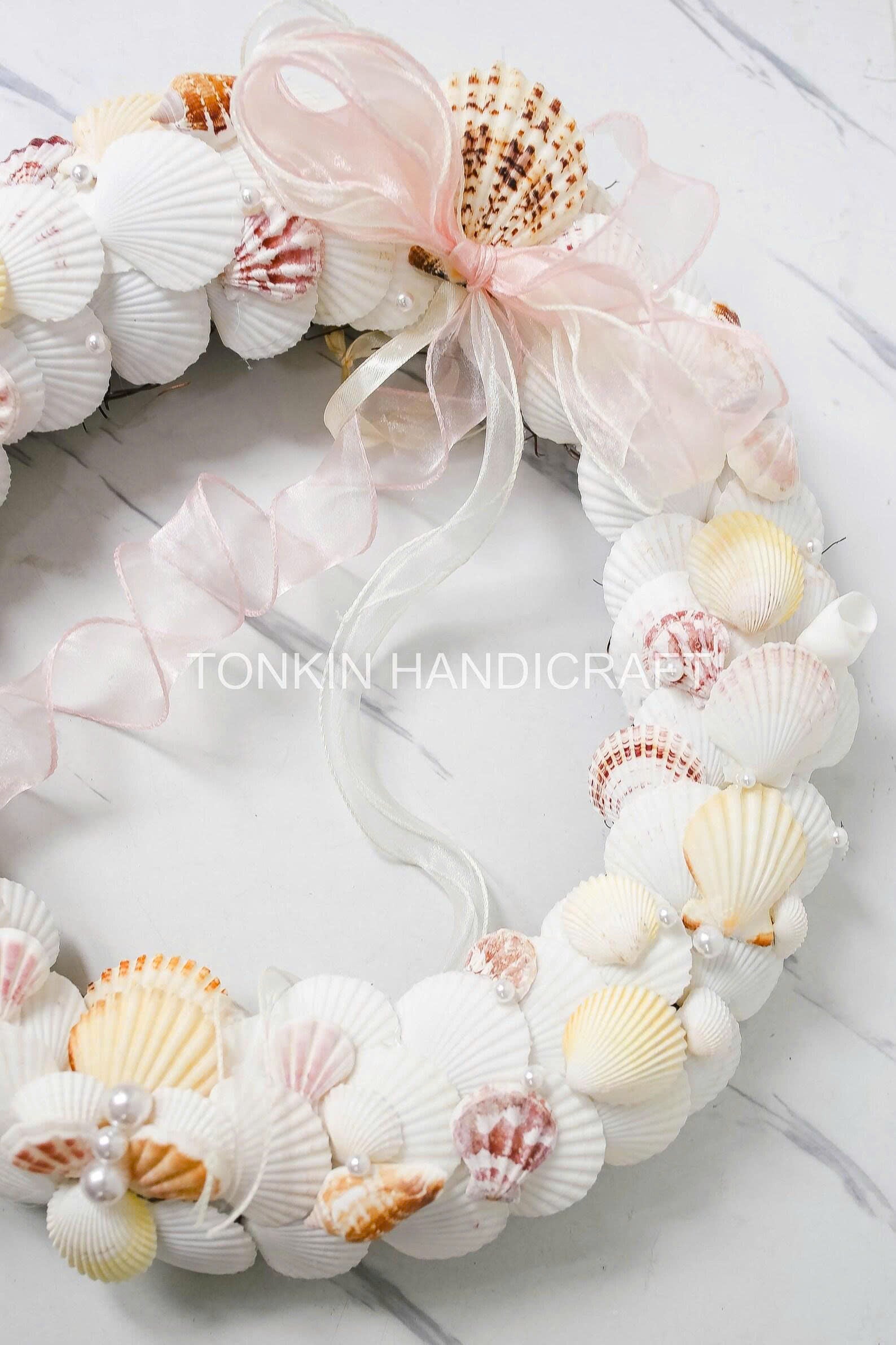 Wall Hanging Seashell Round Wreath 1