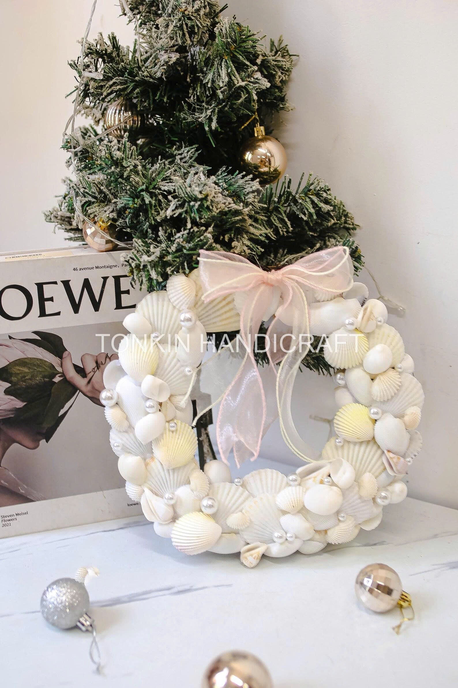 Wall Hanging Seashell Round Wreath 2