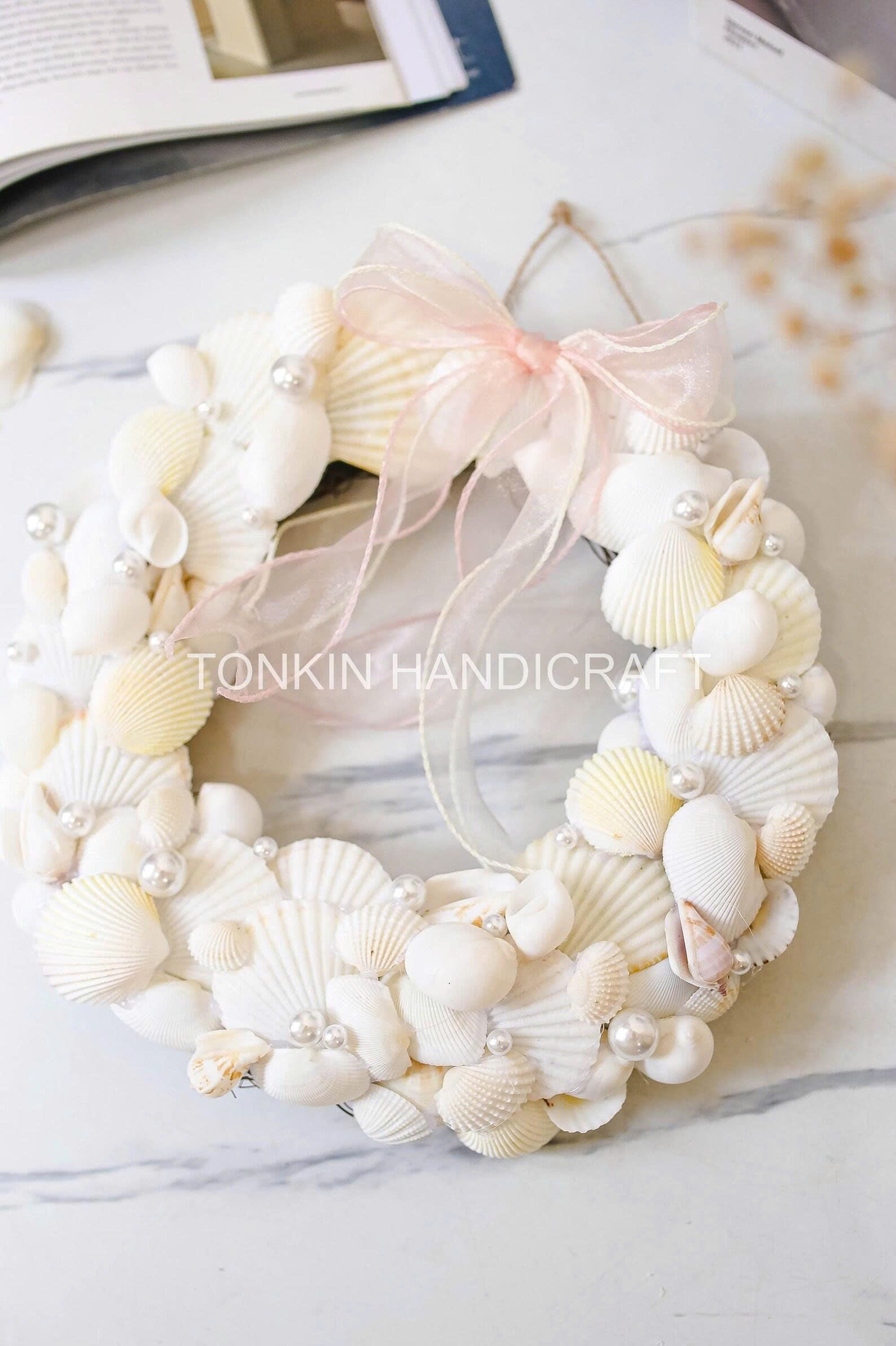 Wall Hanging Seashell Round Wreath 2
