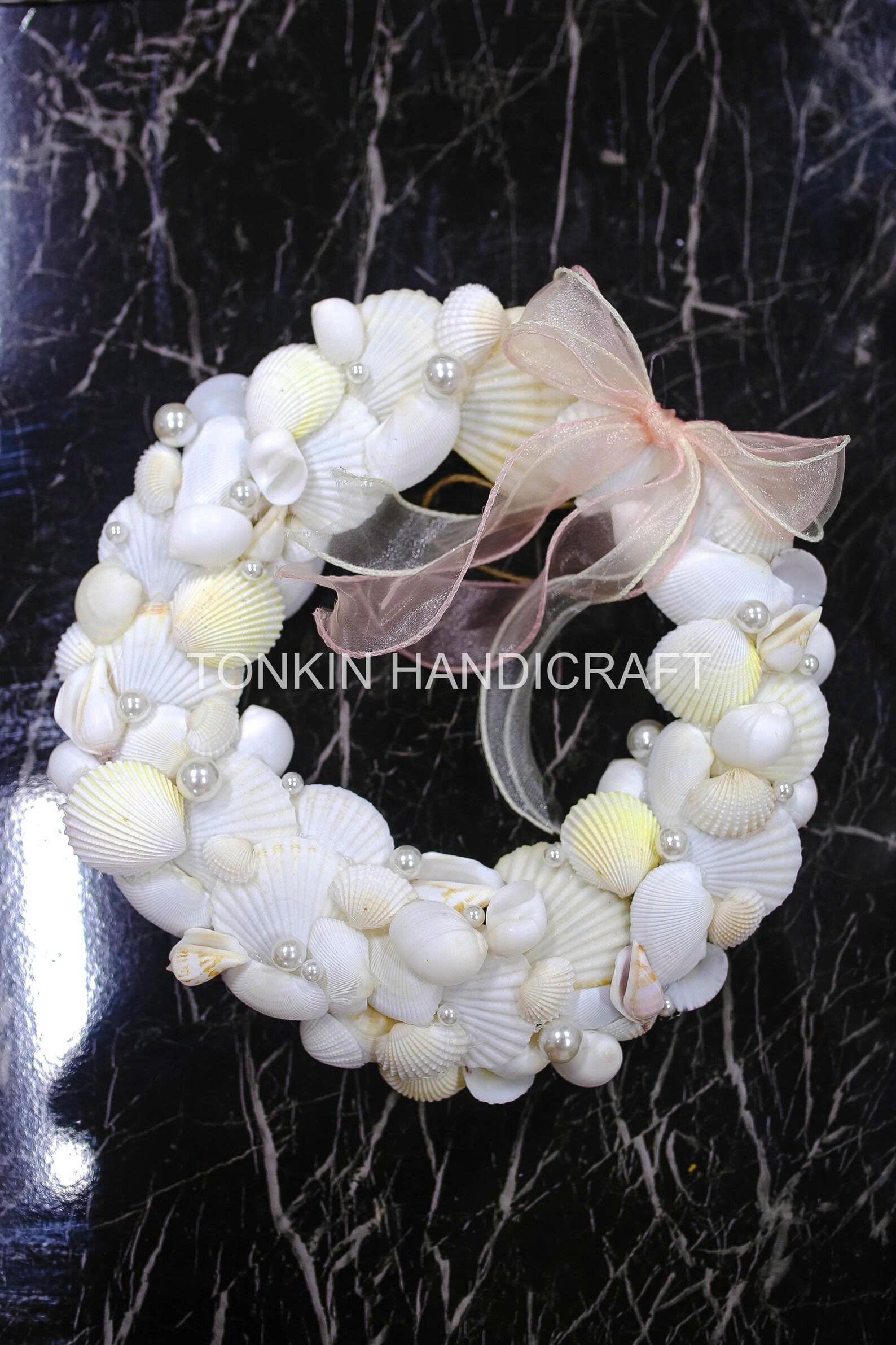 Wall Hanging Seashell Round Wreath 2