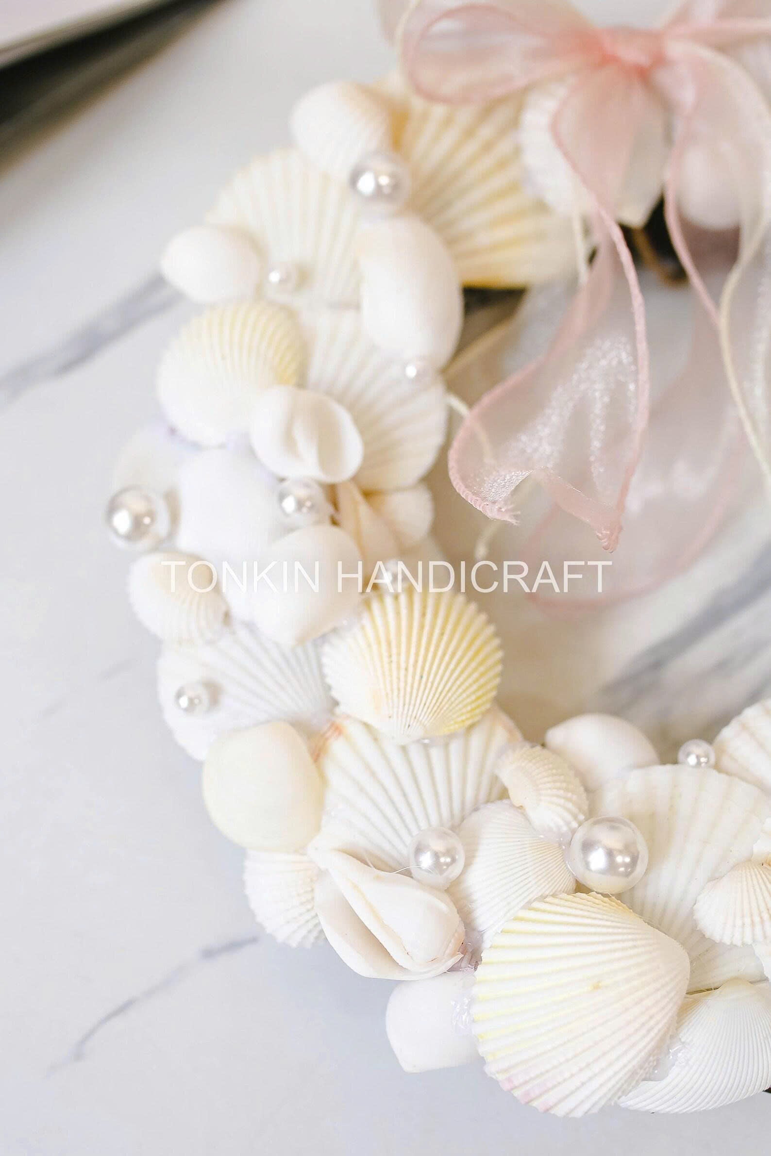 Wall Hanging Seashell Round Wreath 2