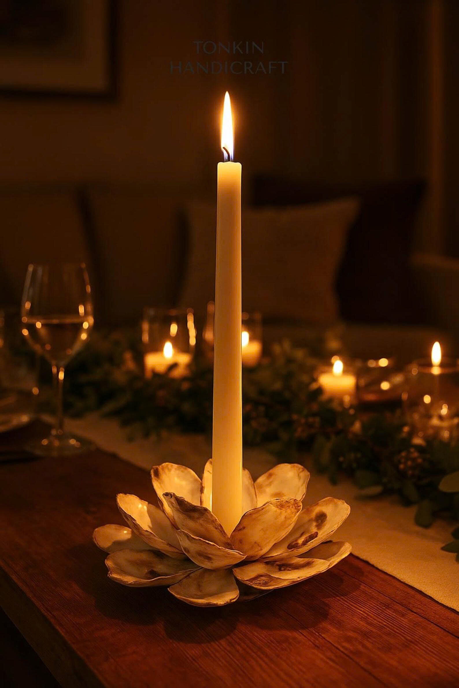 Oyster Candle Holder