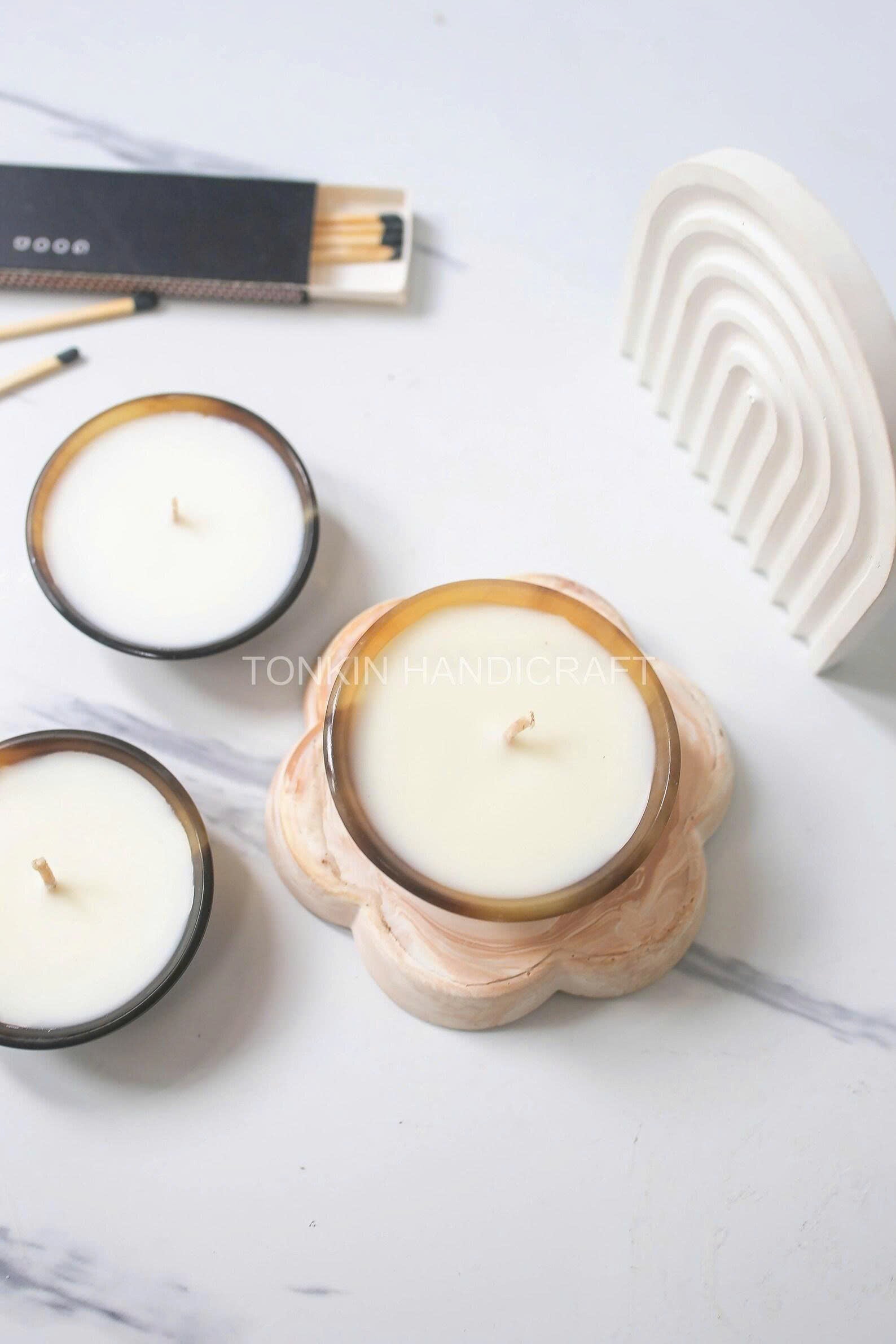 Personalized Horn Buffalo Candle Bowl 1