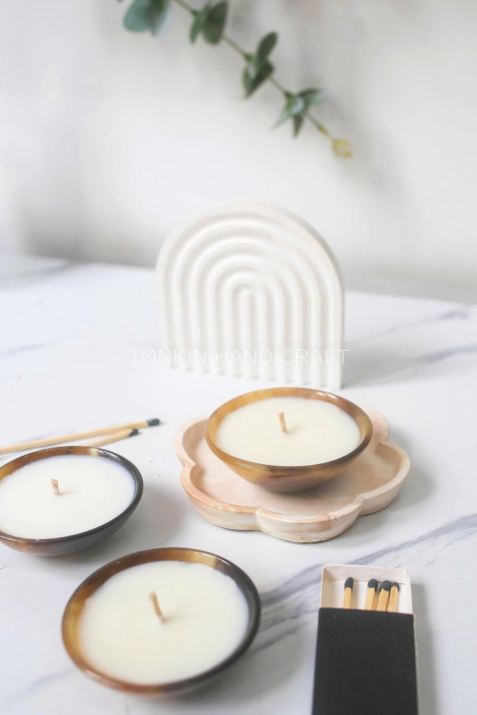 Personalized Horn Buffalo Candle Bowl 1