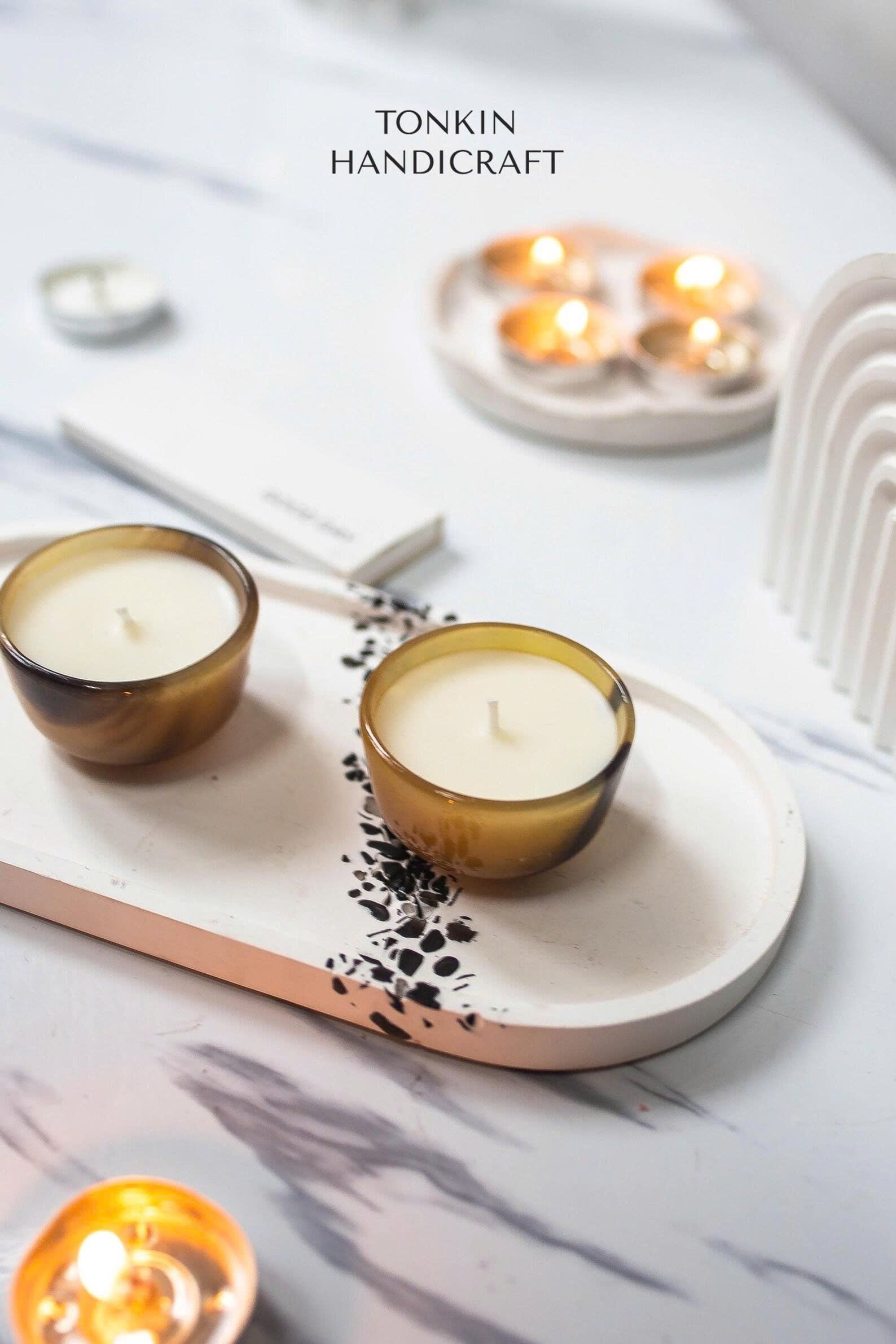 Personalized Horn Buffalo Candle Cup 1