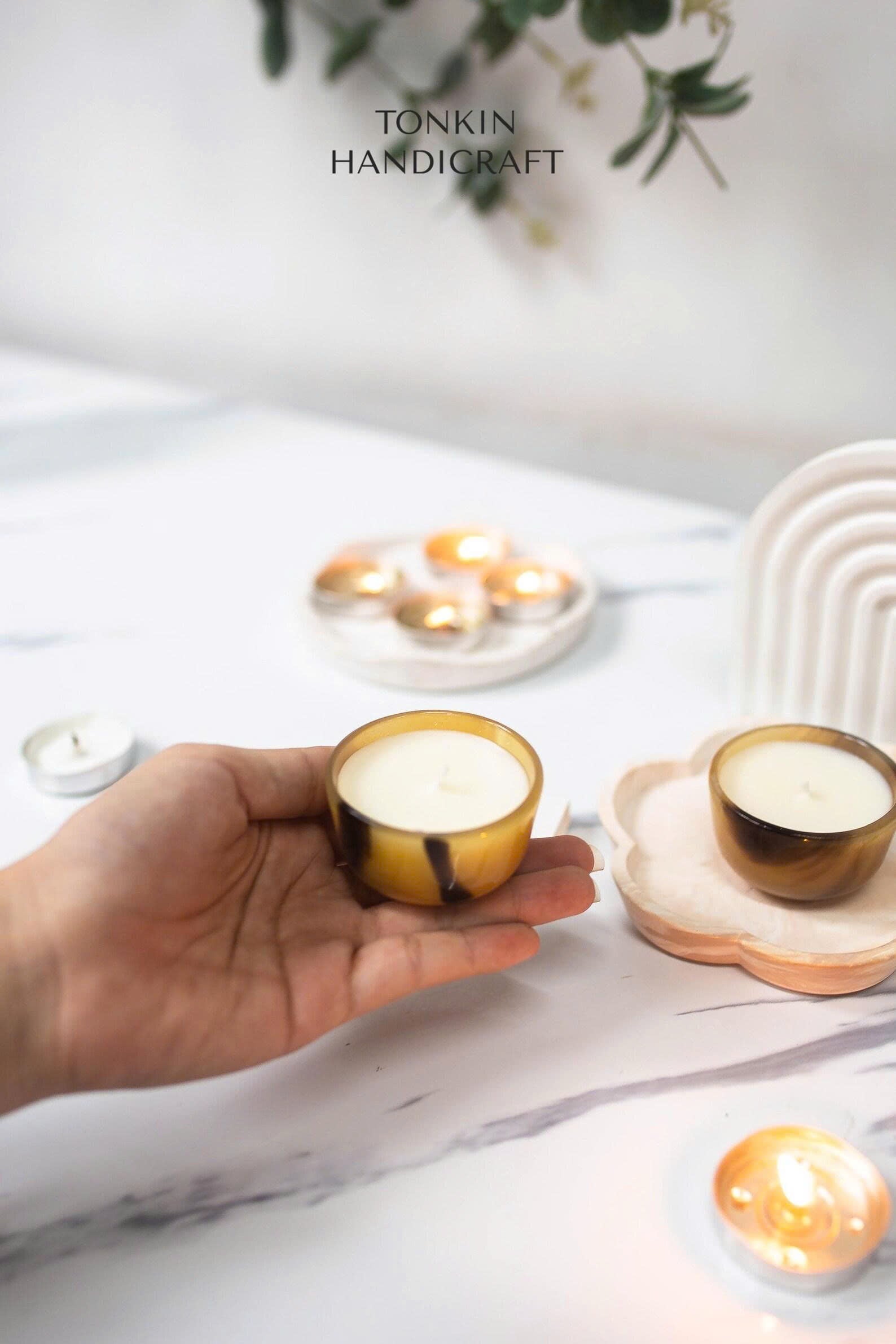 Personalized Horn Buffalo Candle Cup 1