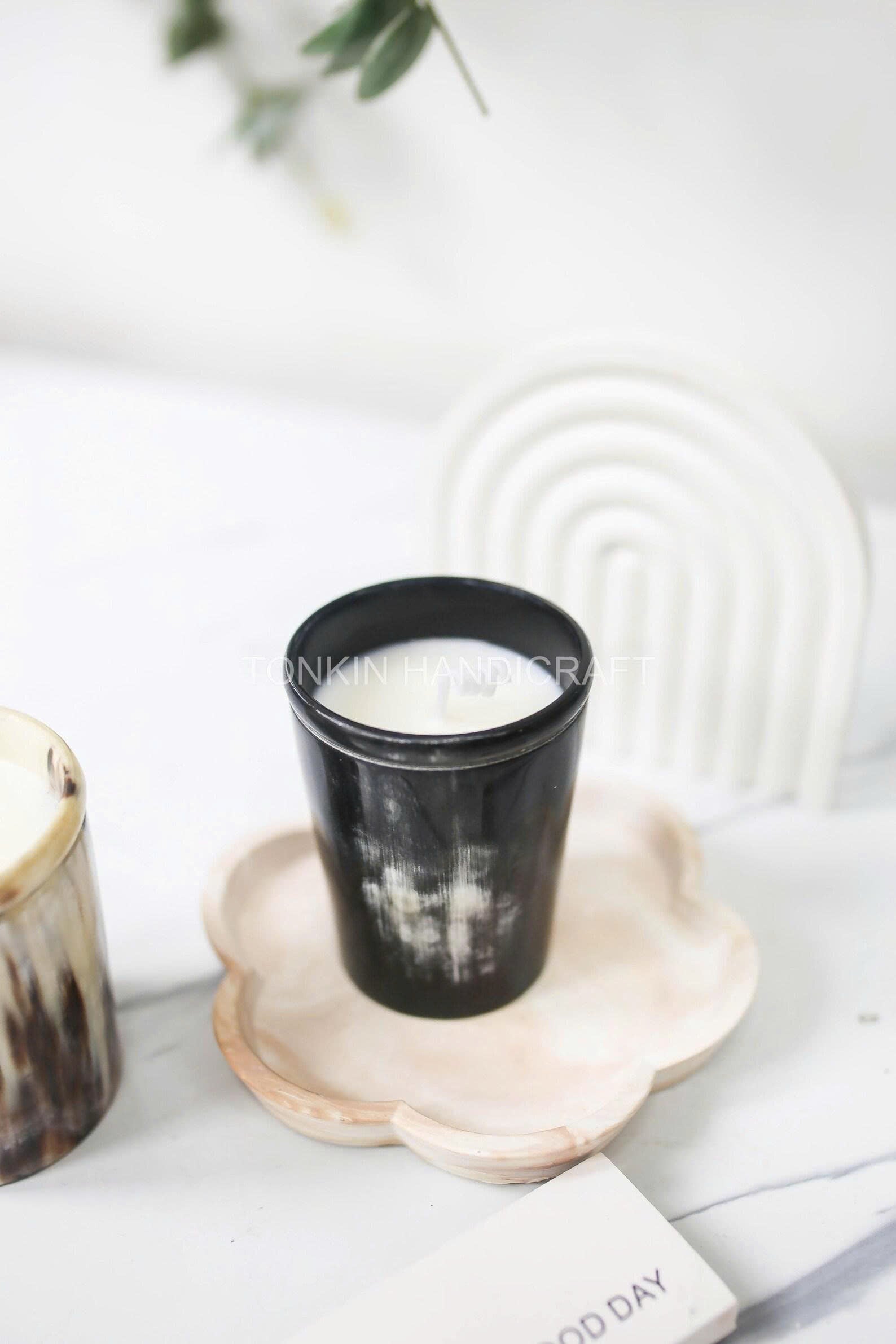 Personalized Horn Buffalo Candle Cup 2
