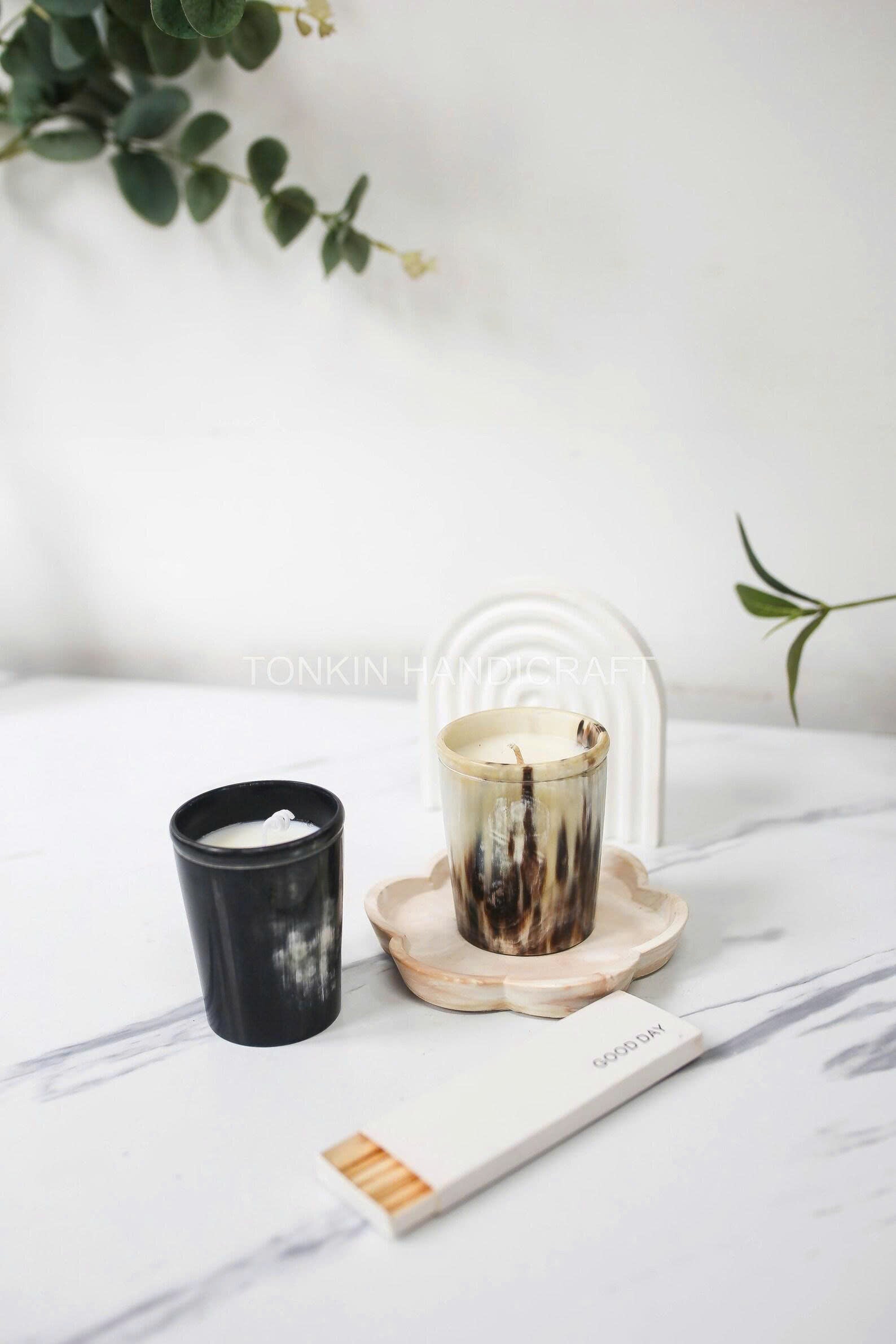Personalized Horn Buffalo Candle Cup 2