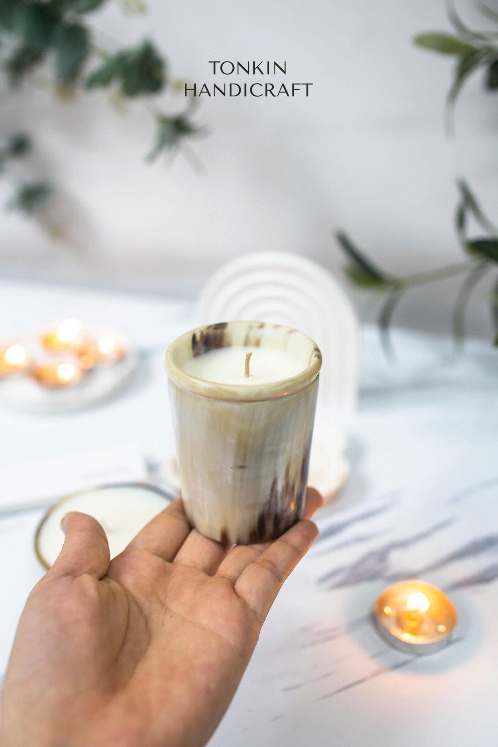 Personalized Horn Buffalo Candle Cup 2