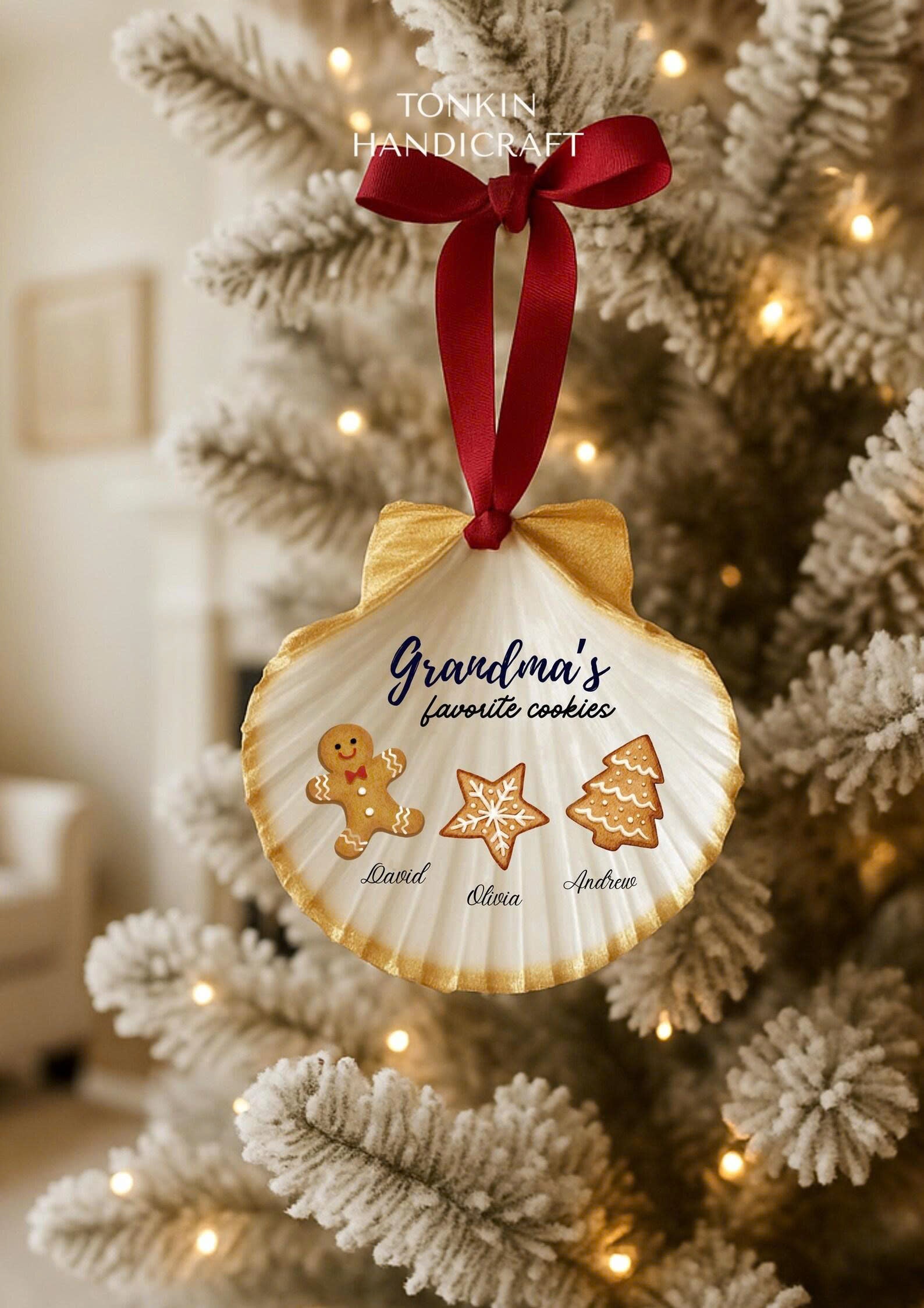 Personalized Engagement Shell Ornament 17