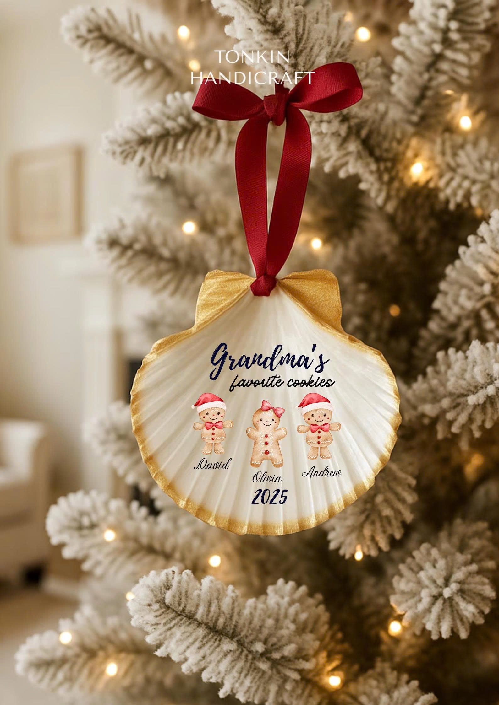 Personalized Engagement Shell Ornament 17