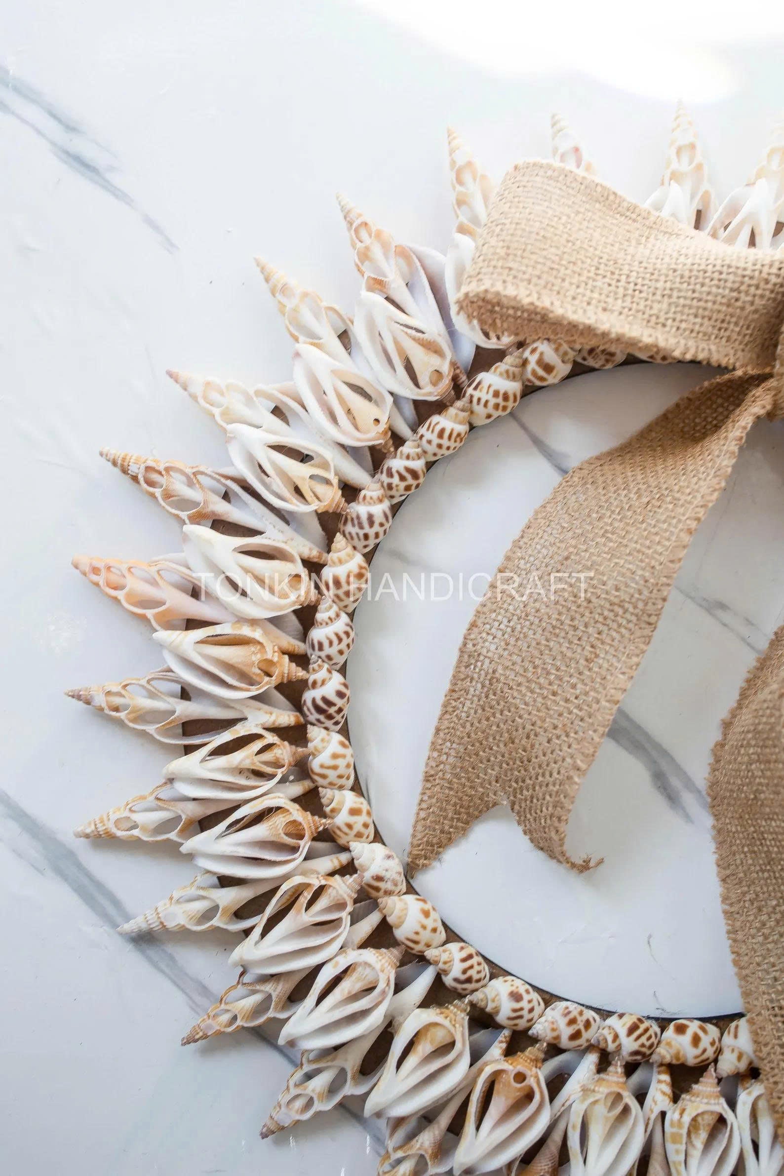 Shell Round Wreath, Christmas Oyster Wreath