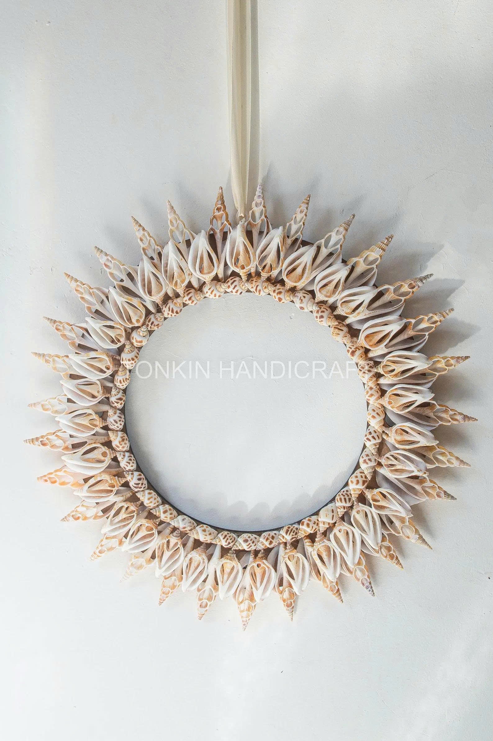 Shell Round Wreath, Christmas Oyster Wreath