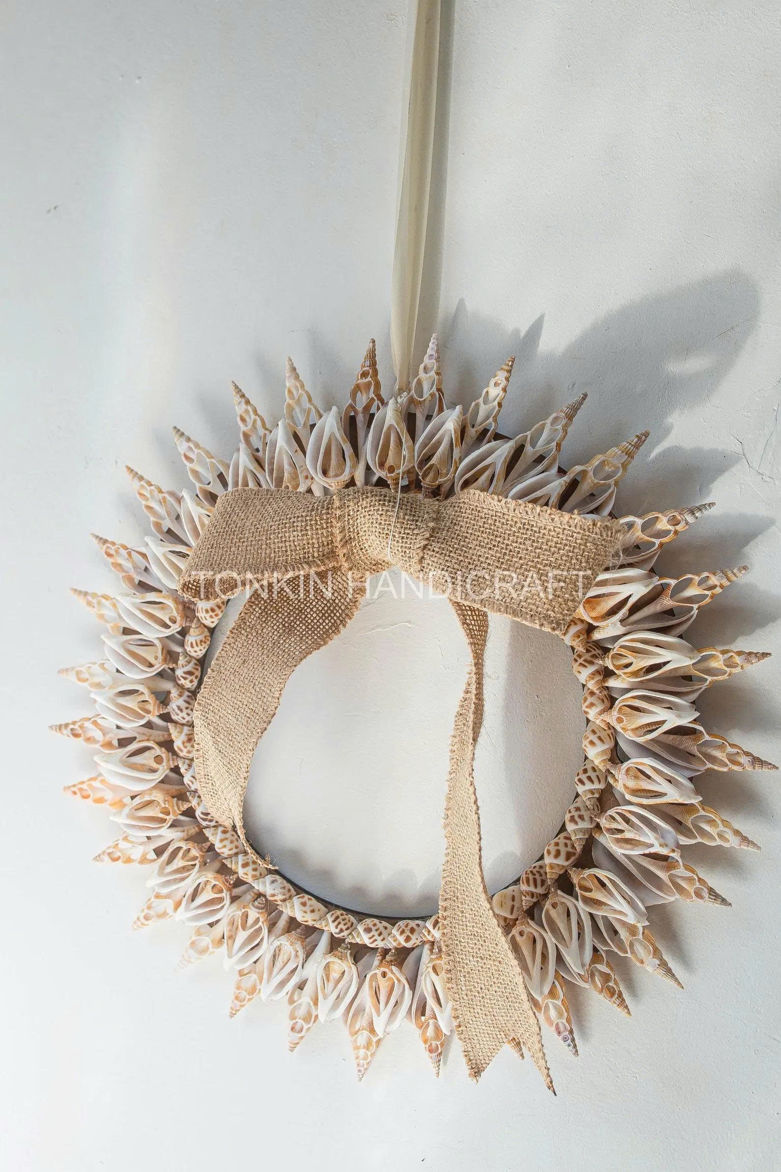 Shell Round Wreath, Christmas Oyster Wreath