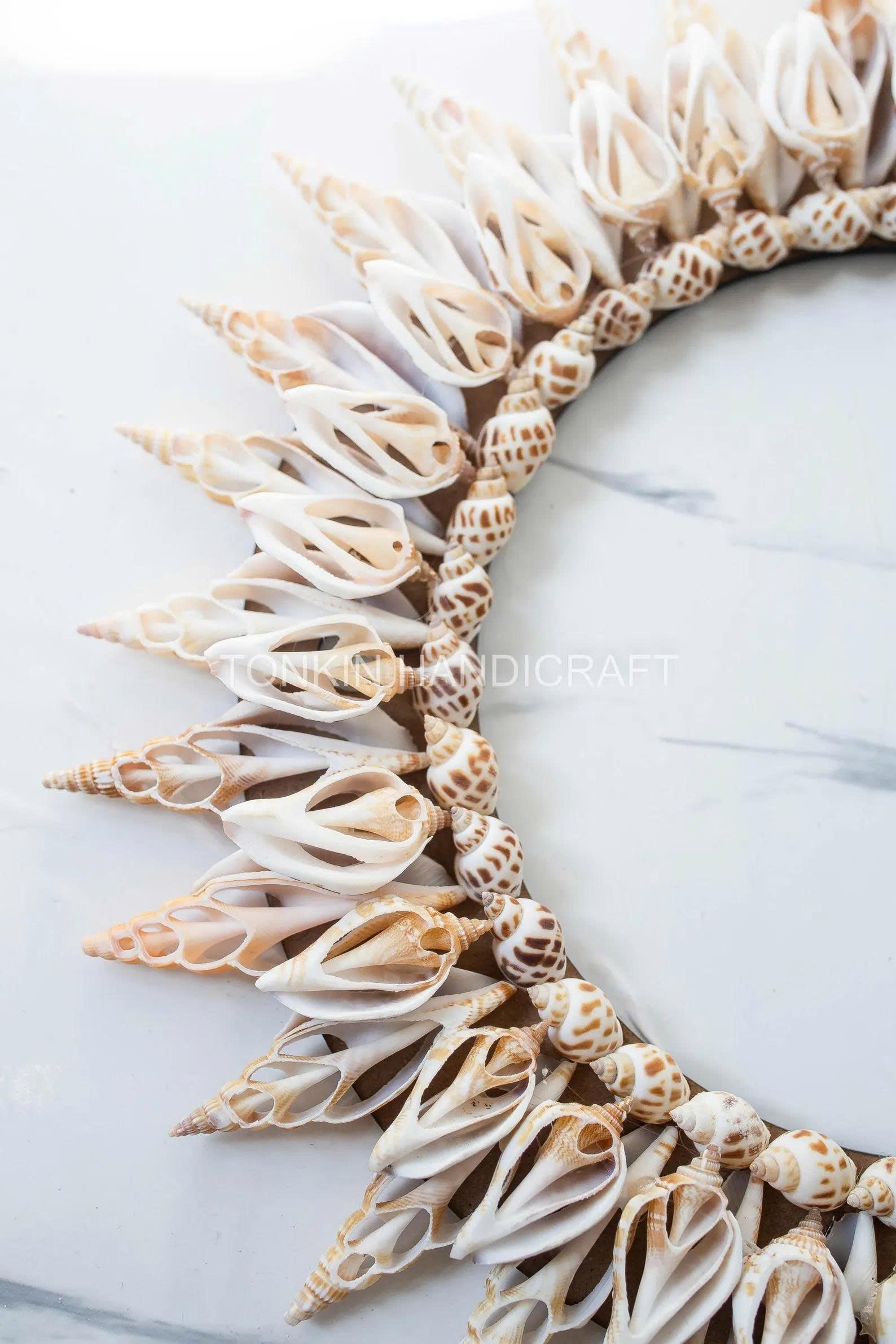 Shell Round Wreath, Christmas Oyster Wreath