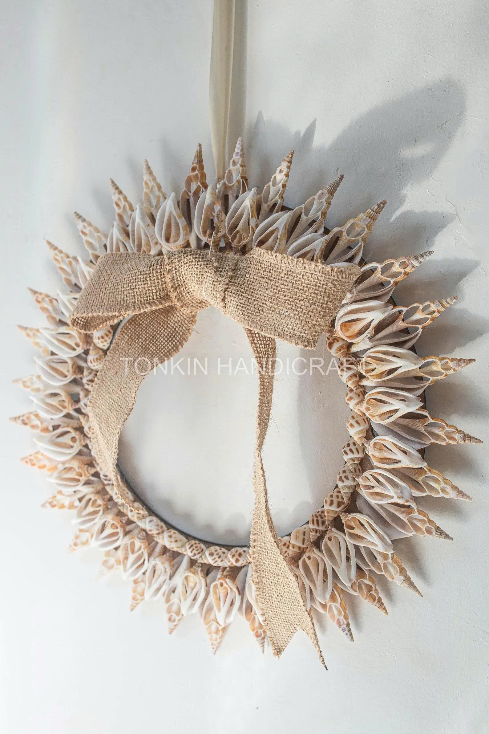 Shell Round Wreath, Christmas Oyster Wreath
