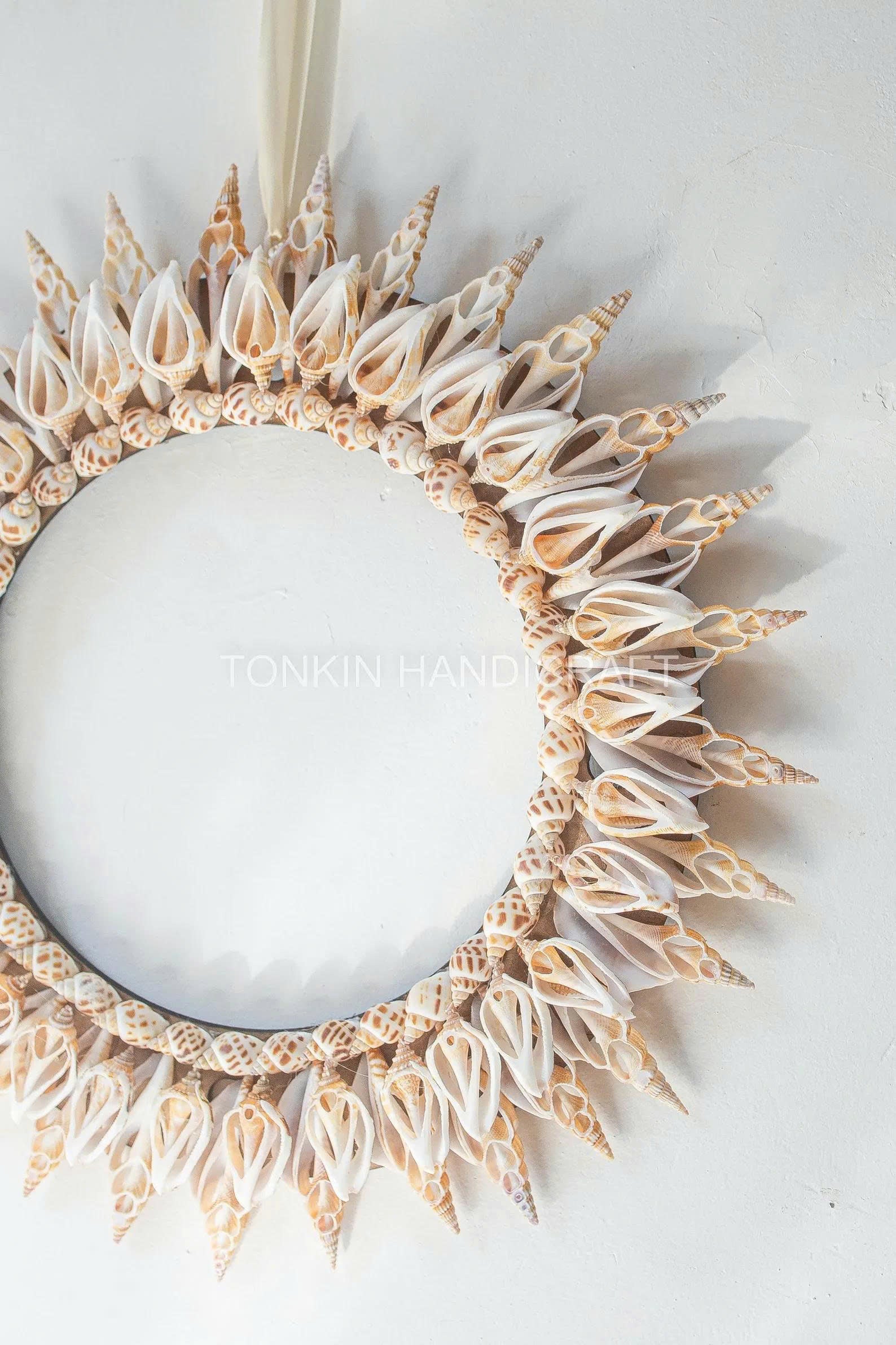 Shell Round Wreath, Christmas Oyster Wreath