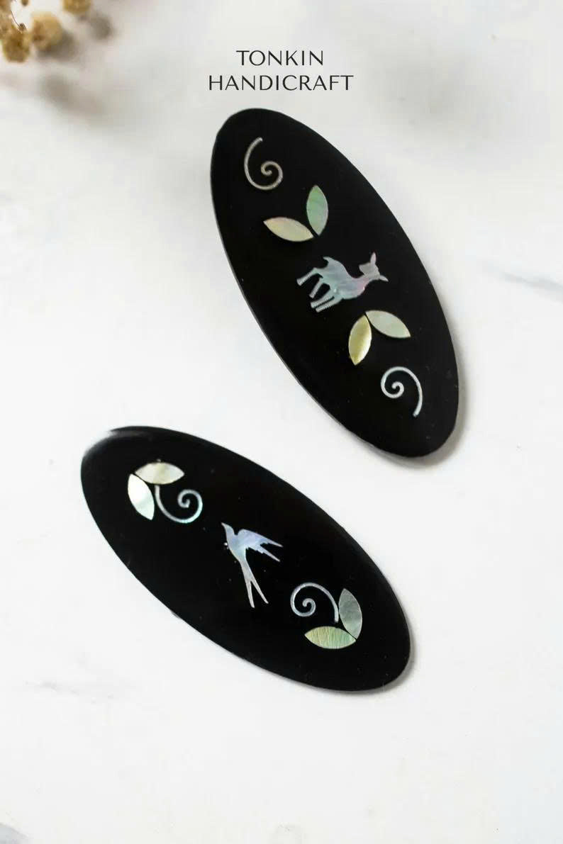 Mother of Pearl Hairclip 1 - TONKIN HANDICRAFT