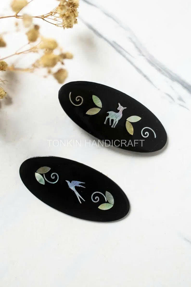 Mother of Pearl Hairclip 1 - TONKIN HANDICRAFT