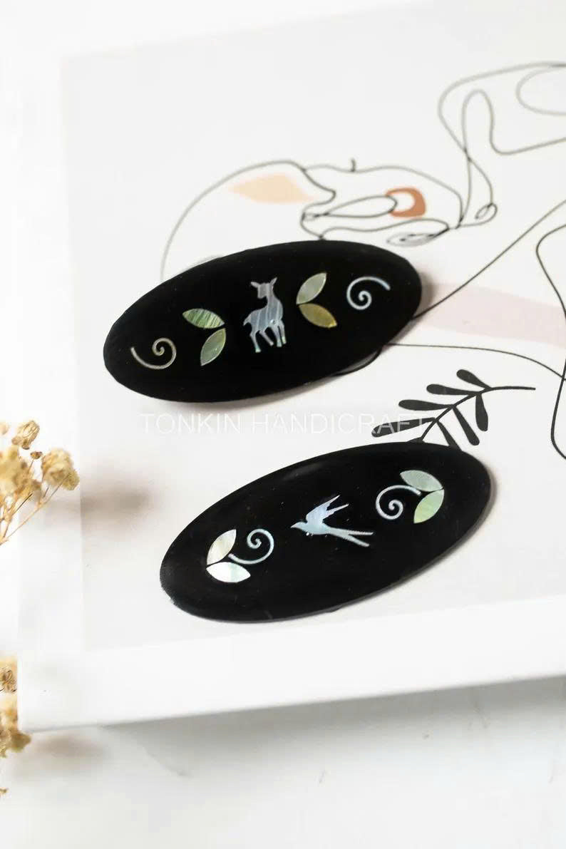 Mother of Pearl Hairclip 1 - TONKIN HANDICRAFT
