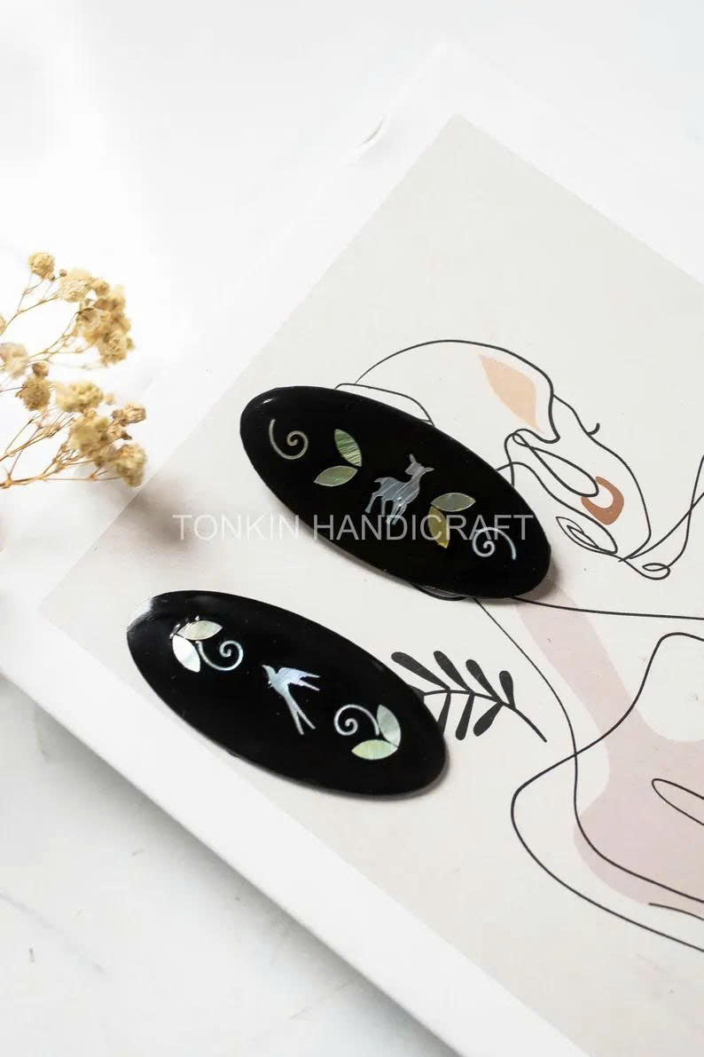 Mother of Pearl Hairclip 1 - TONKIN HANDICRAFT