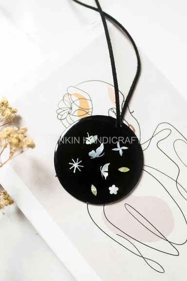 Hand-Inlaid Mother-of-Pearl Necklace 3 - TONKIN HANDICRAFT