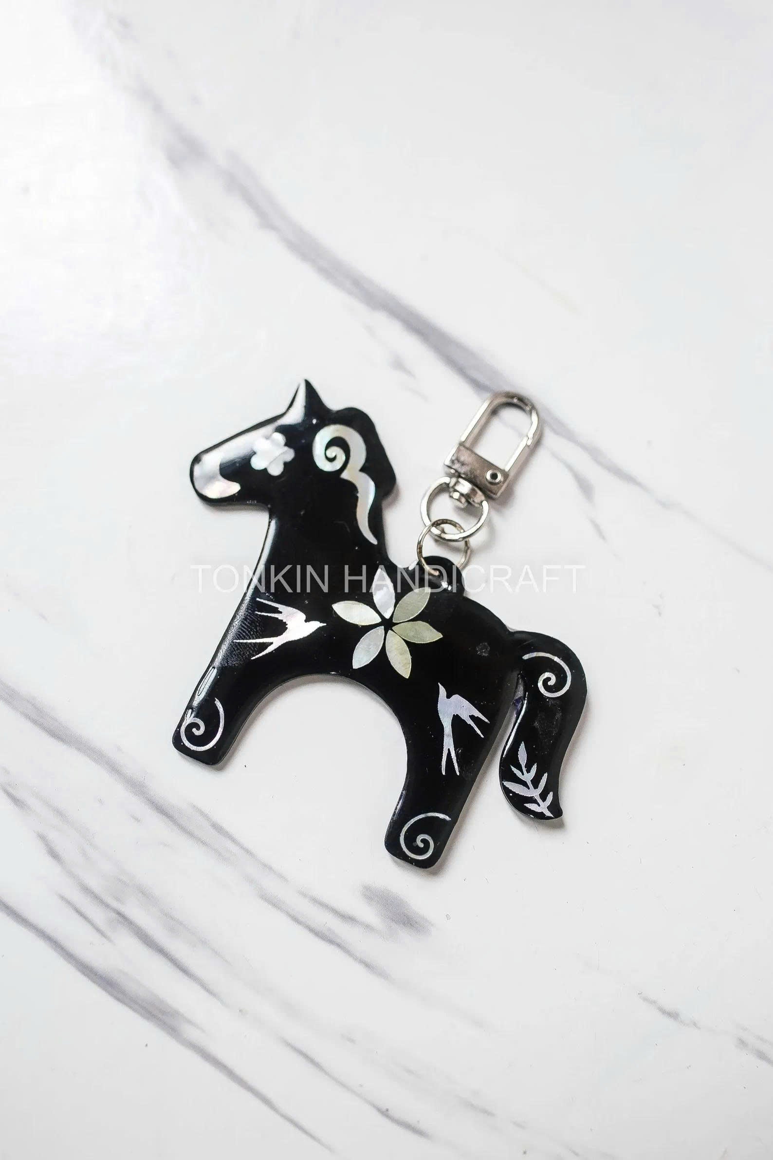 Personalized Hand-Inlaid Mother-of-Pearl Keychain - TONKIN HANDICRAFT