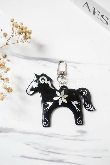 Personalized Hand-Inlaid Mother-of-Pearl Keychain - TONKIN HANDICRAFT