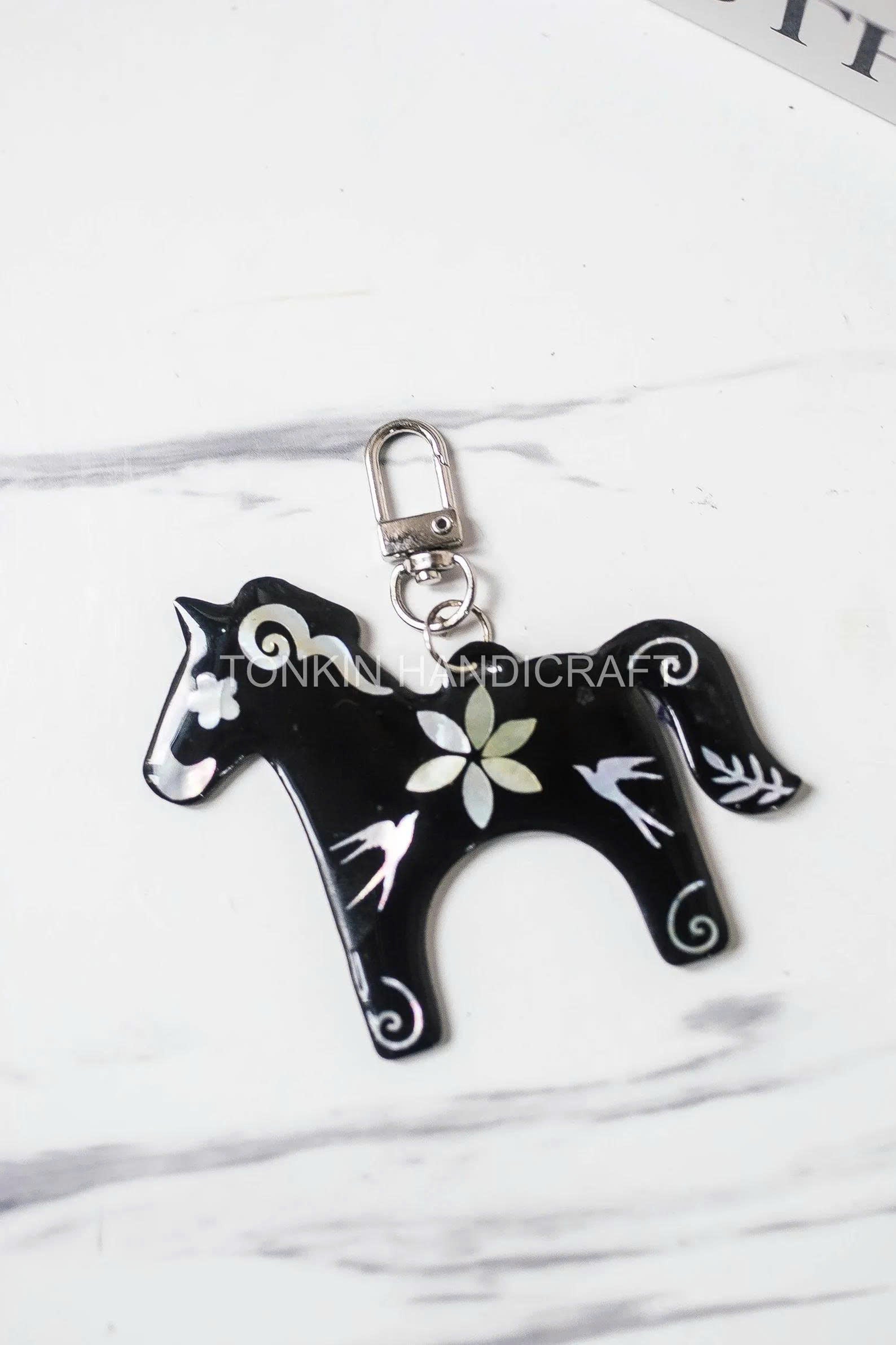 Personalized Hand-Inlaid Mother-of-Pearl Keychain - TONKIN HANDICRAFT