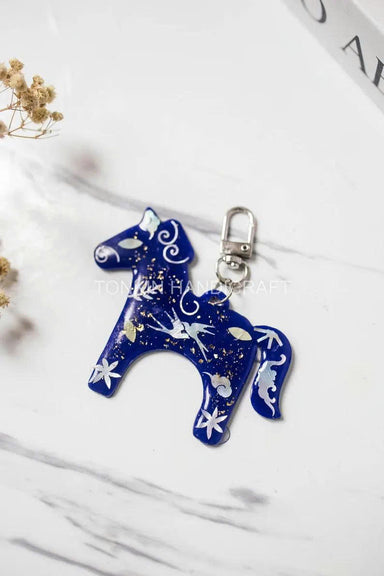 Personalized Hand-Inlaid Mother-of-Pearl Keychain 3 - TONKIN HANDICRAFT