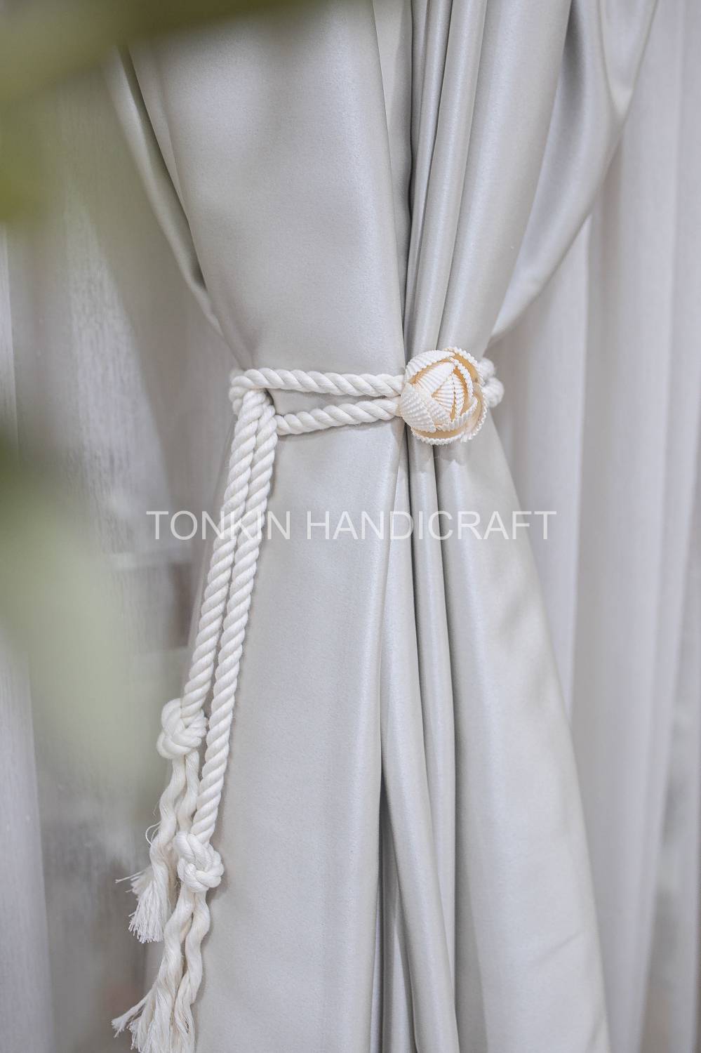 Floral Shell Curtain Tie Backs