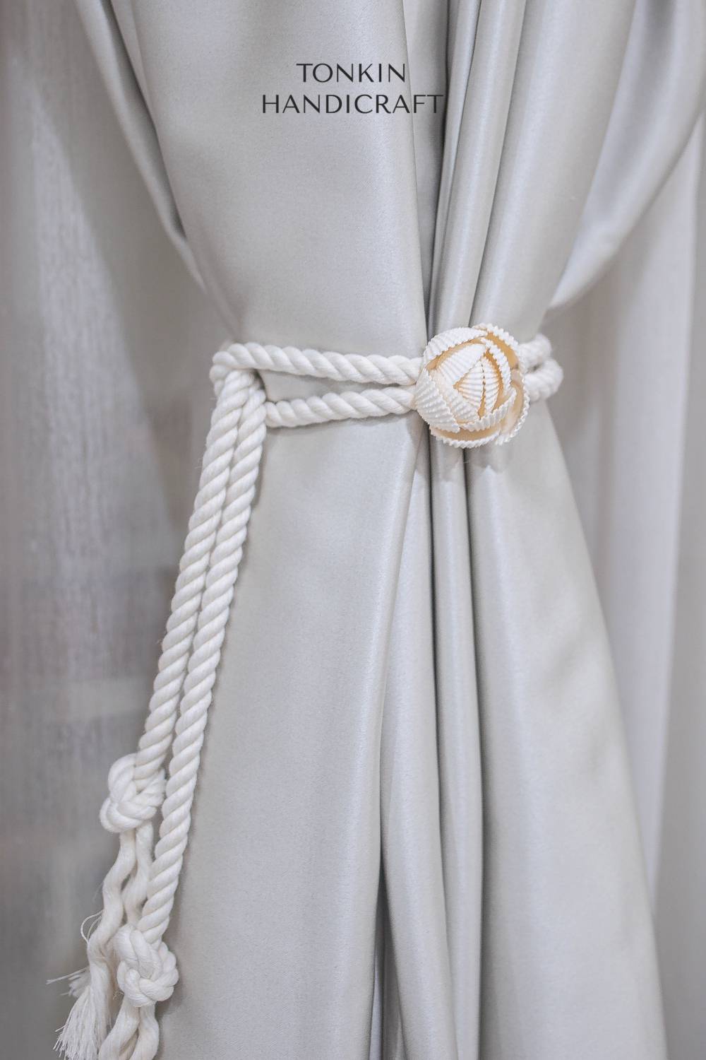 Floral Shell Curtain Tie Backs