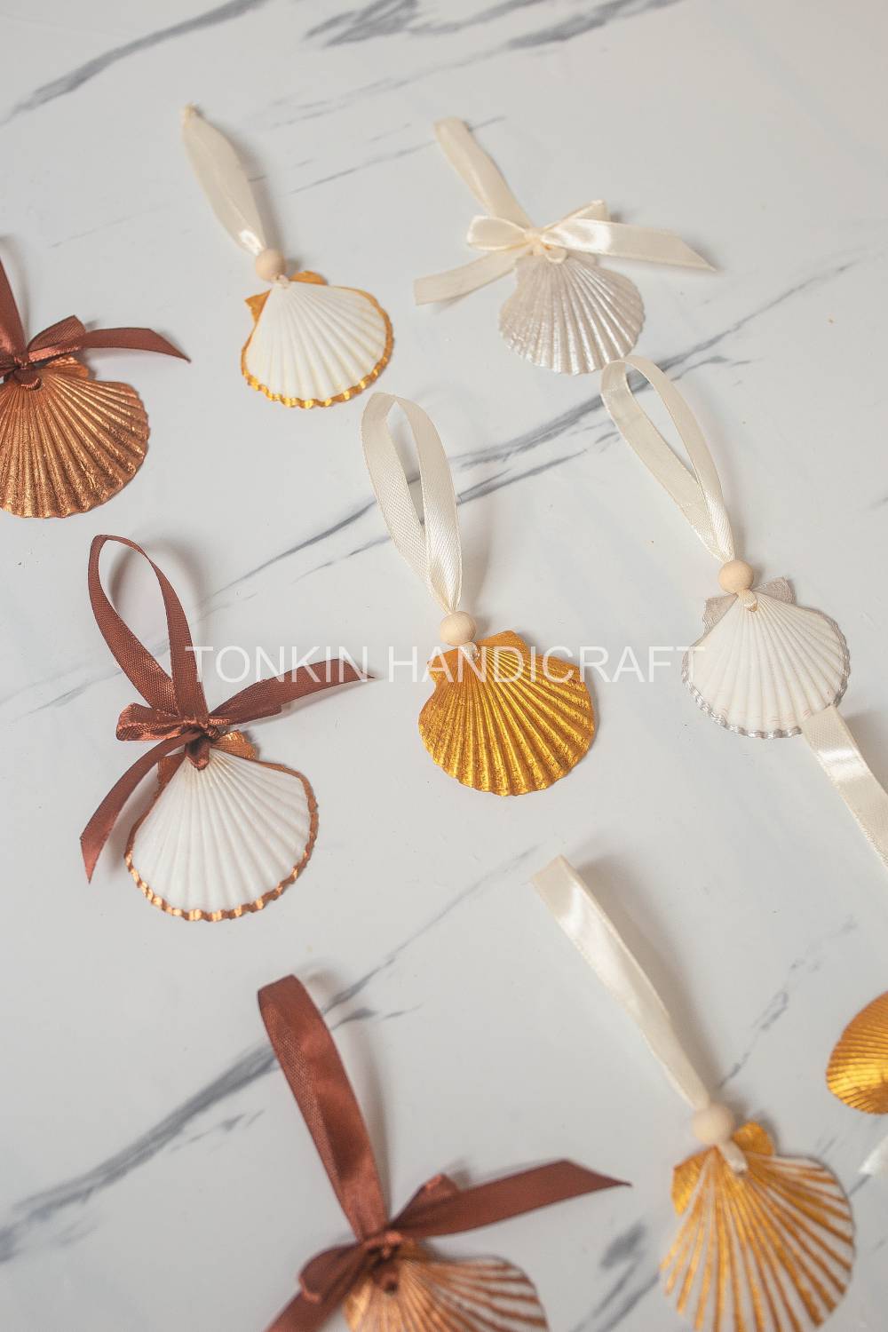 Customizable Scalloped Shell Ornament